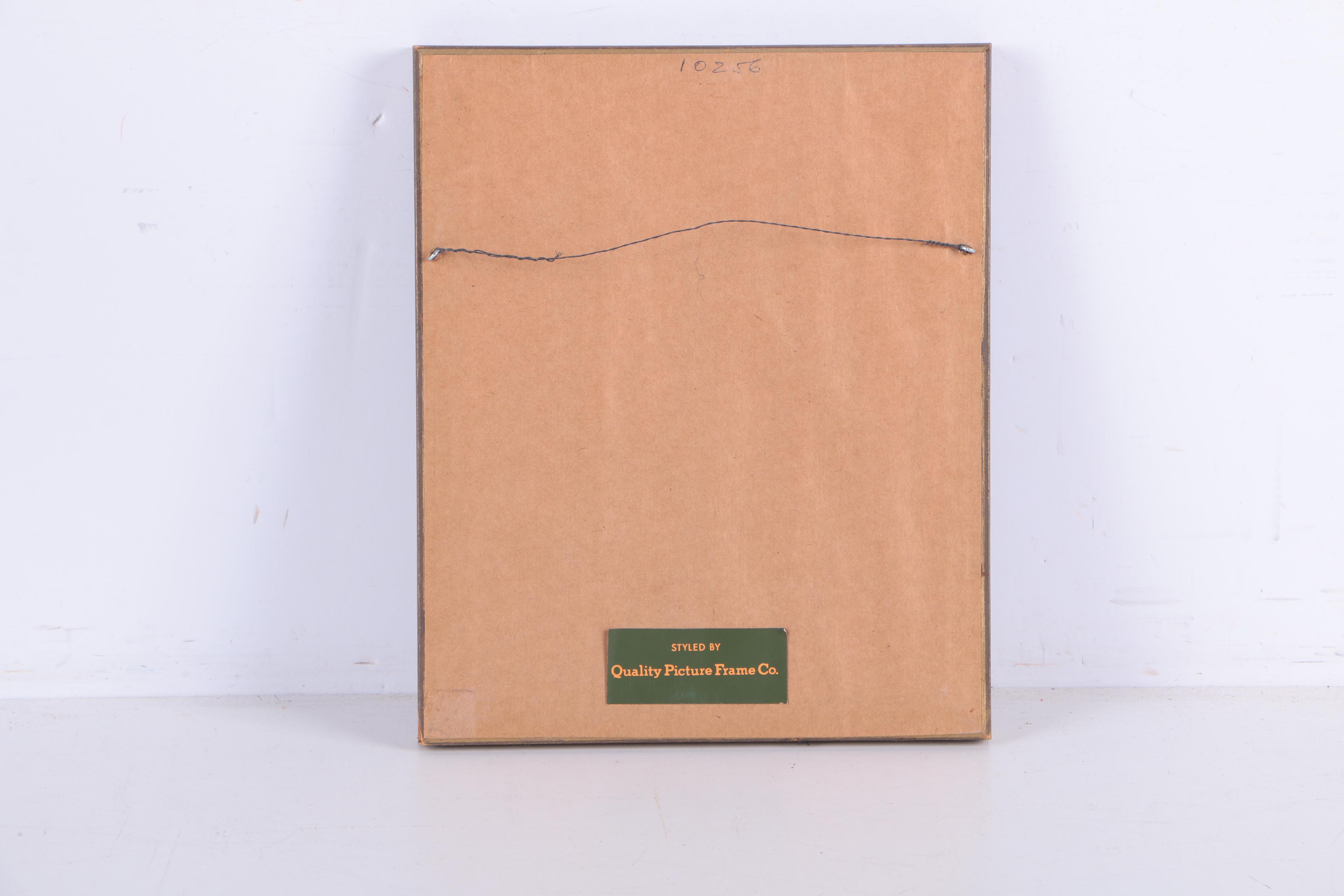 Hand-Colored Engravings of Palm Trees and Dogs