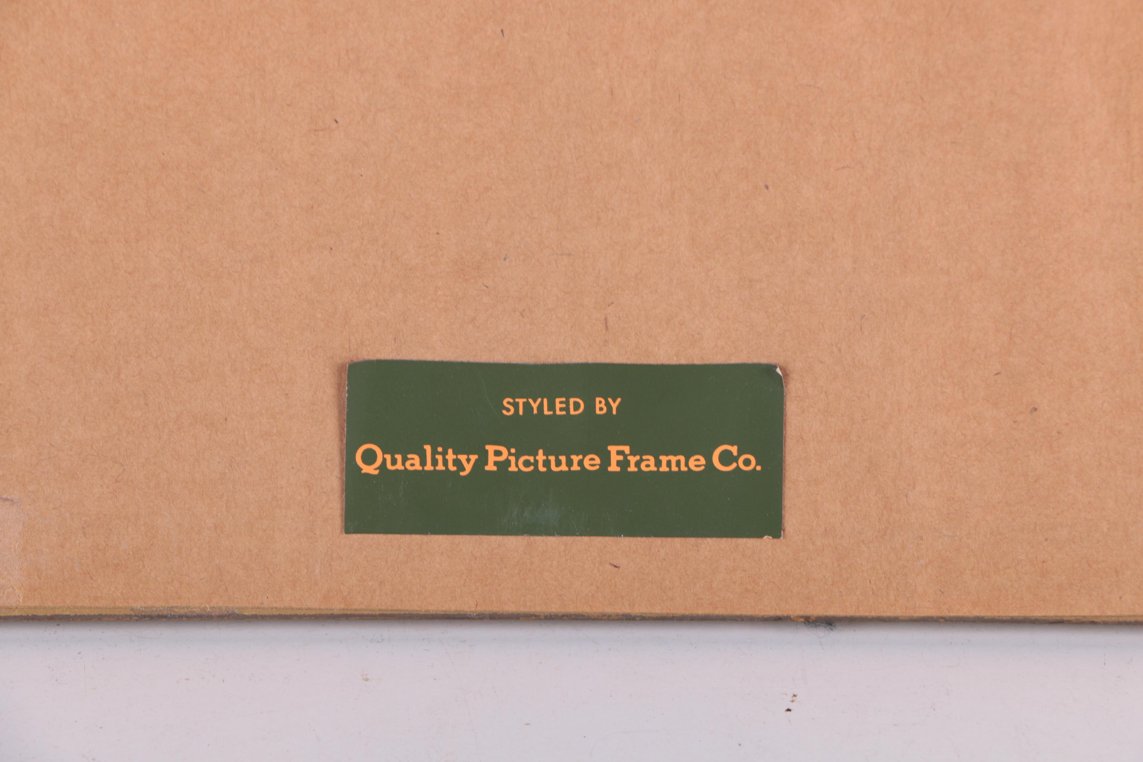 Hand-Colored Engravings of Palm Trees and Dogs