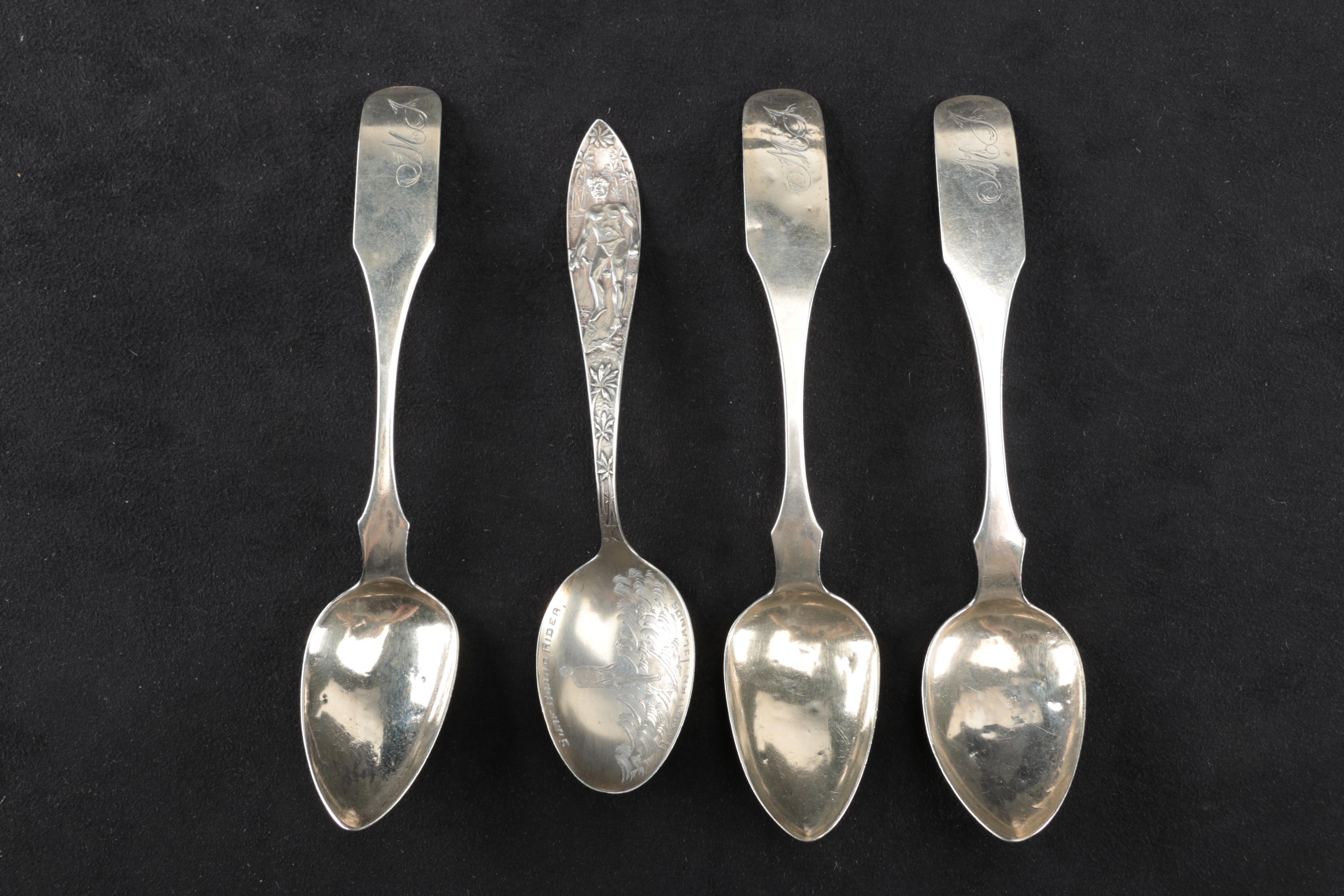 1790 Hester Bateman and Other Sterling and Coin Silver Spoons