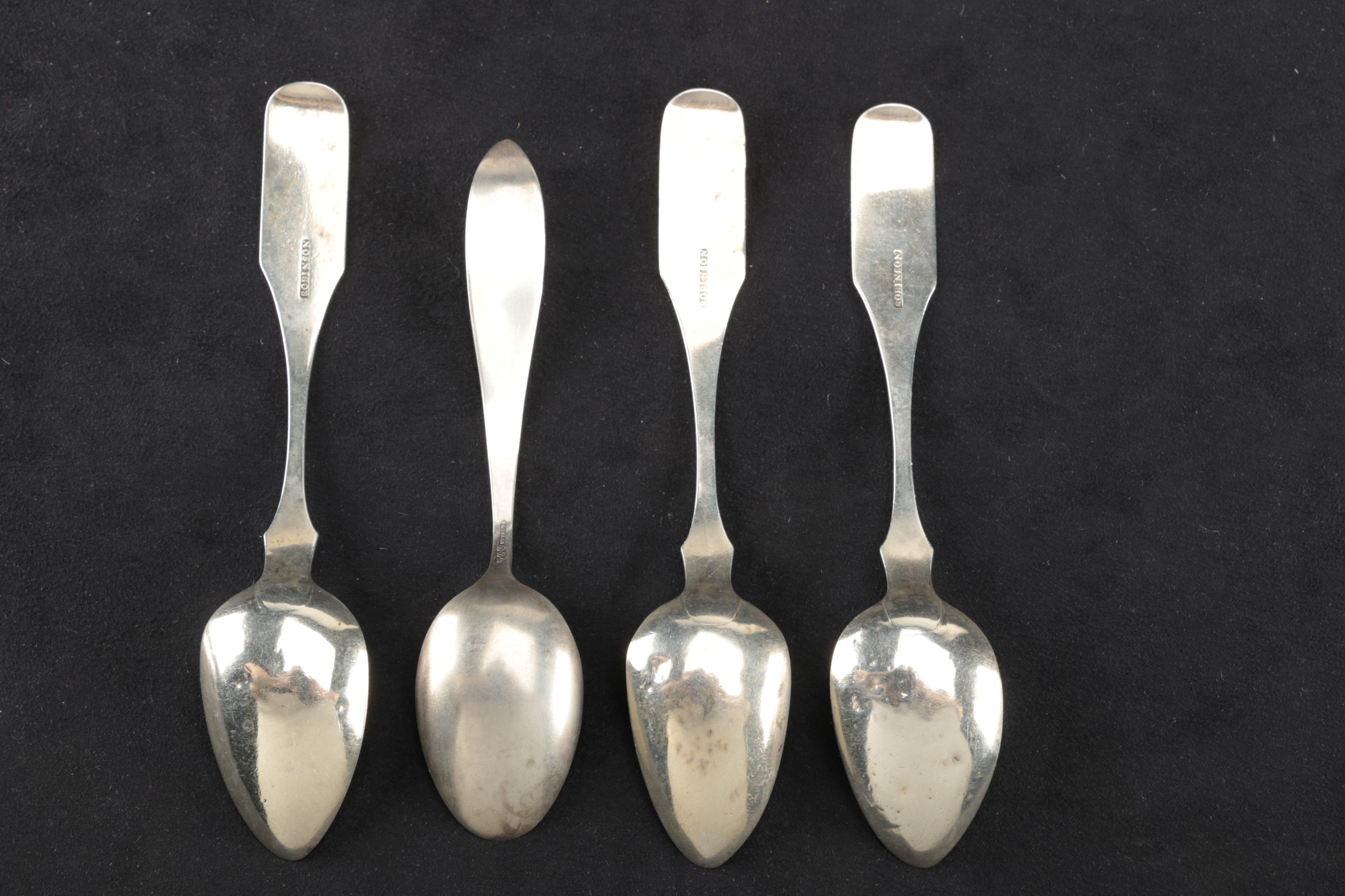 1790 Hester Bateman and Other Sterling and Coin Silver Spoons