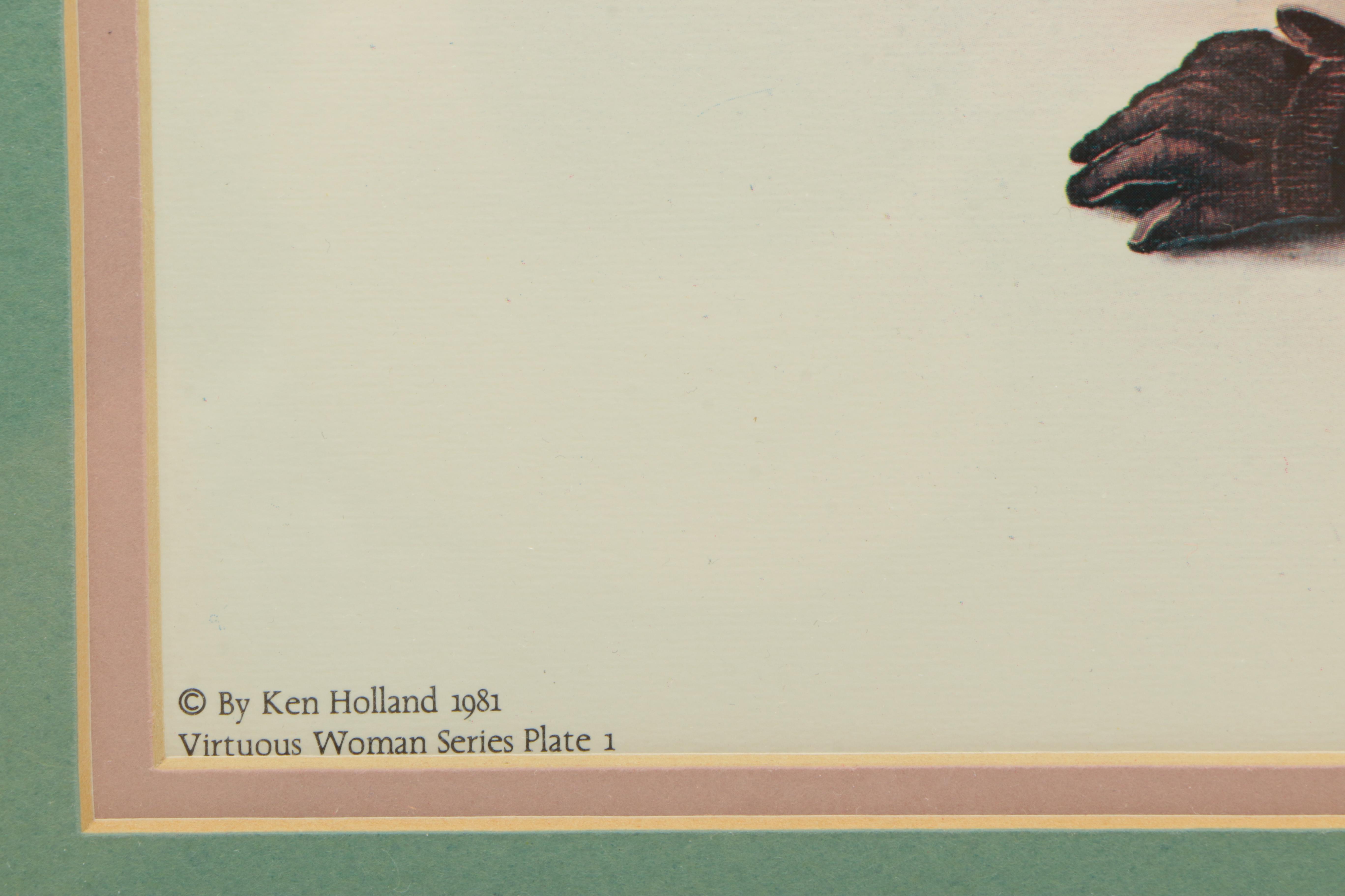 Ken Holland Limted Edition Offset Lithograph "Far Above Rubies"