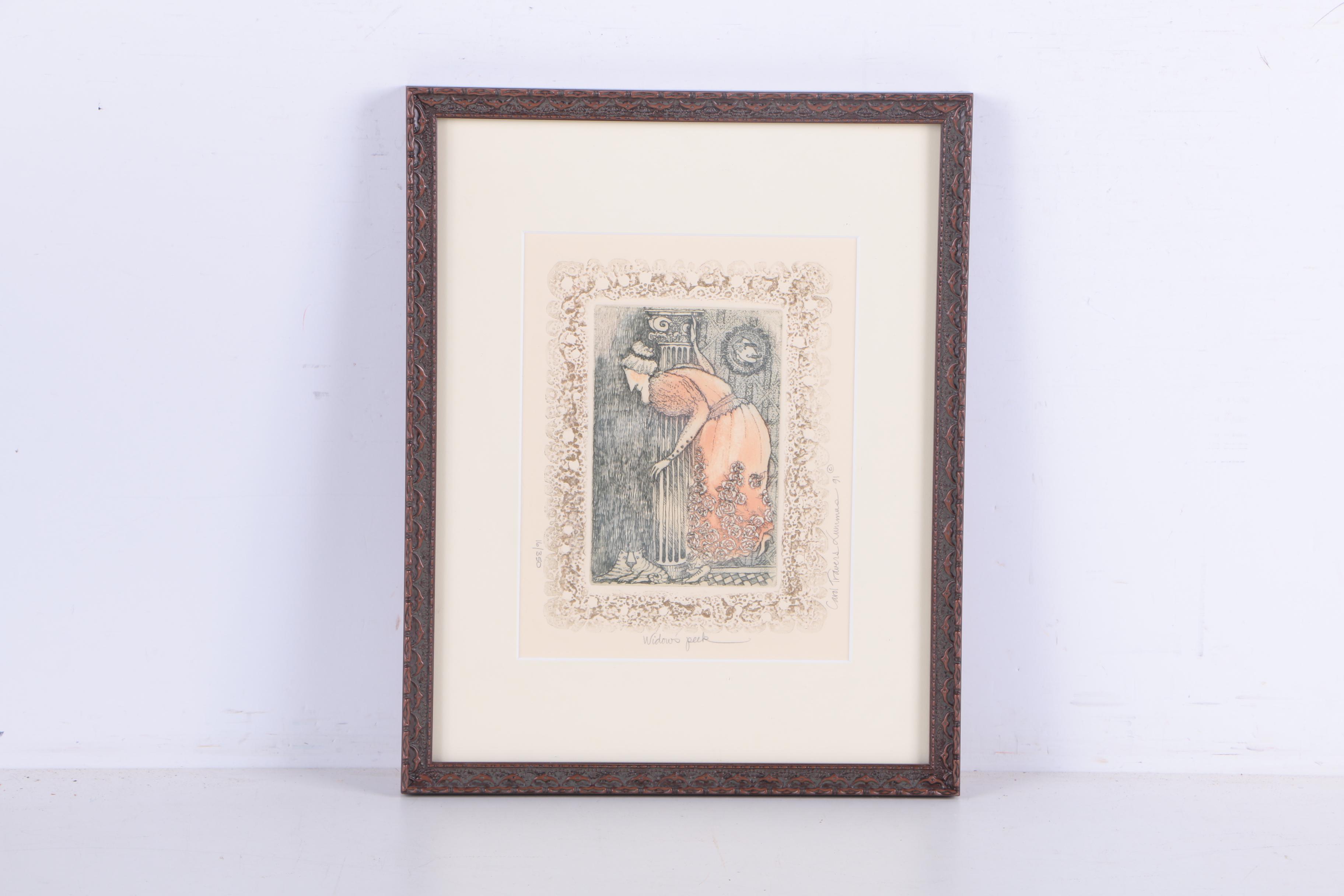 Carol Travers Lummus Limited Edition Etchings on Paper