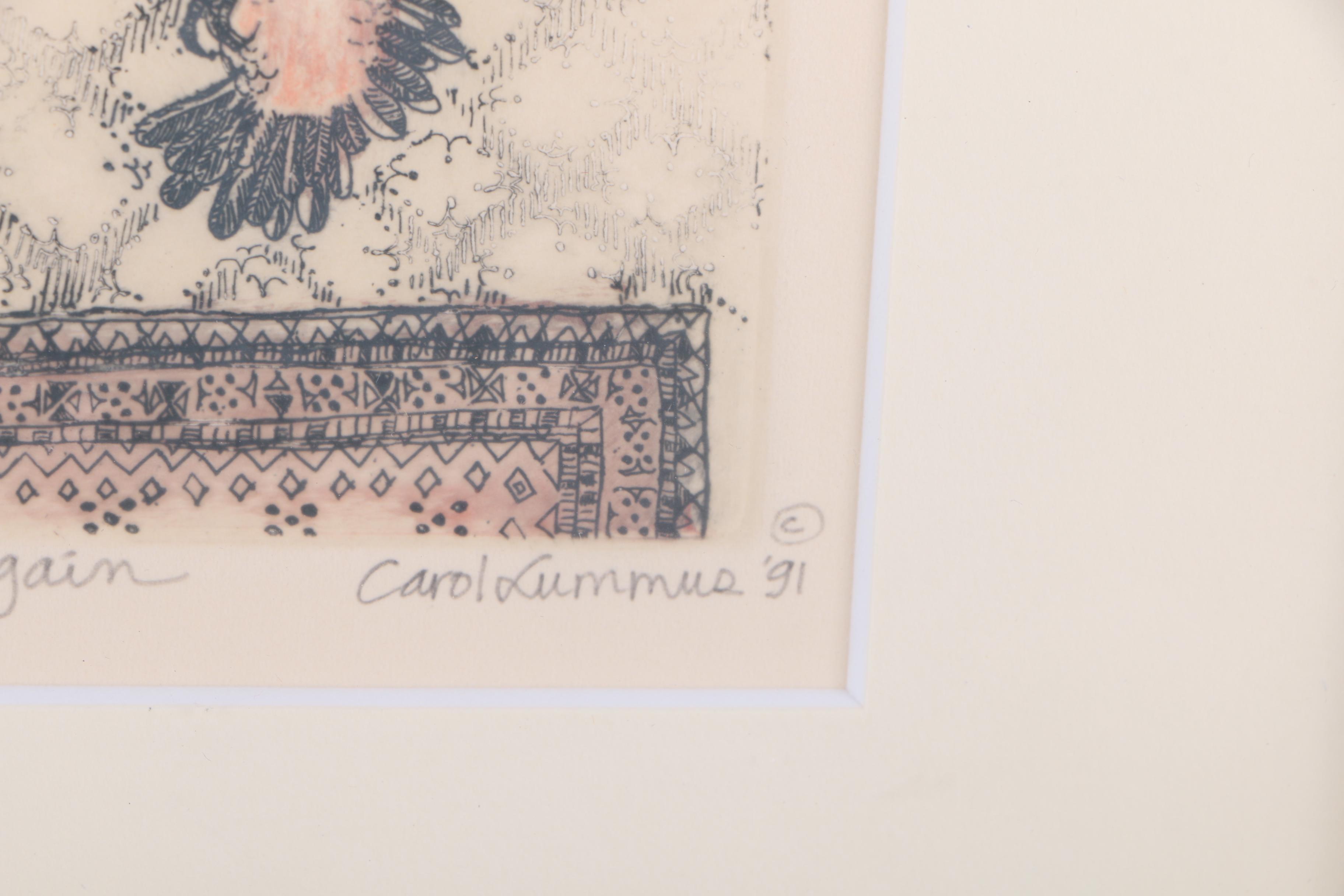 Carol Travers Lummus Limited Edition Etchings on Paper