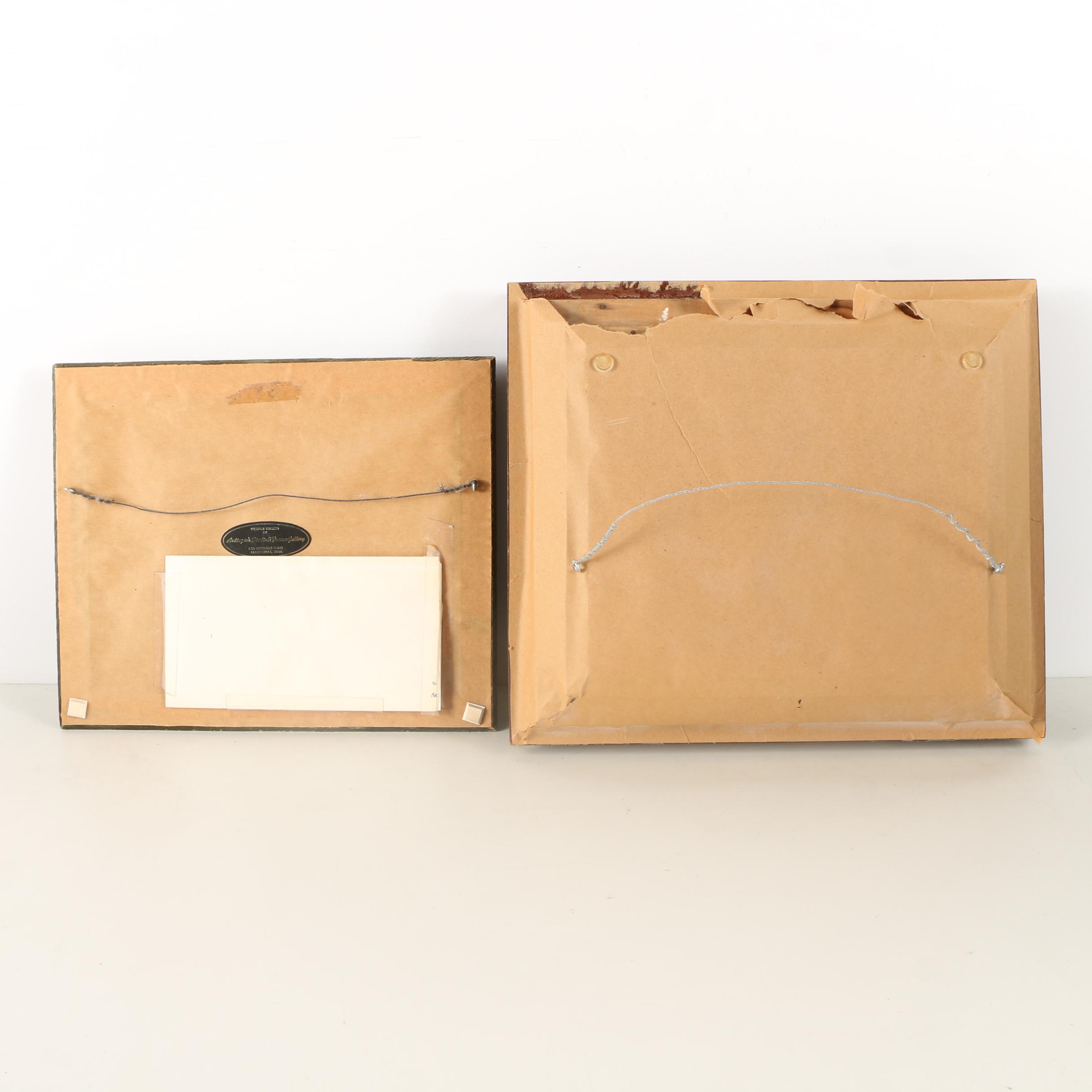 Carol Lummus Limited Edition Etchings of a Frog and Sheep