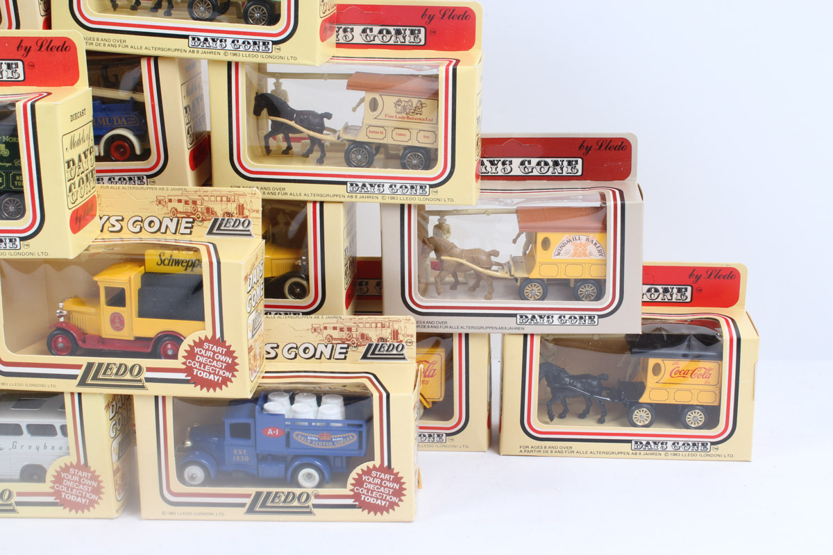 Vintage 1:64 Scale Die-Cast Vehicles Featuring Lledo and Fugi