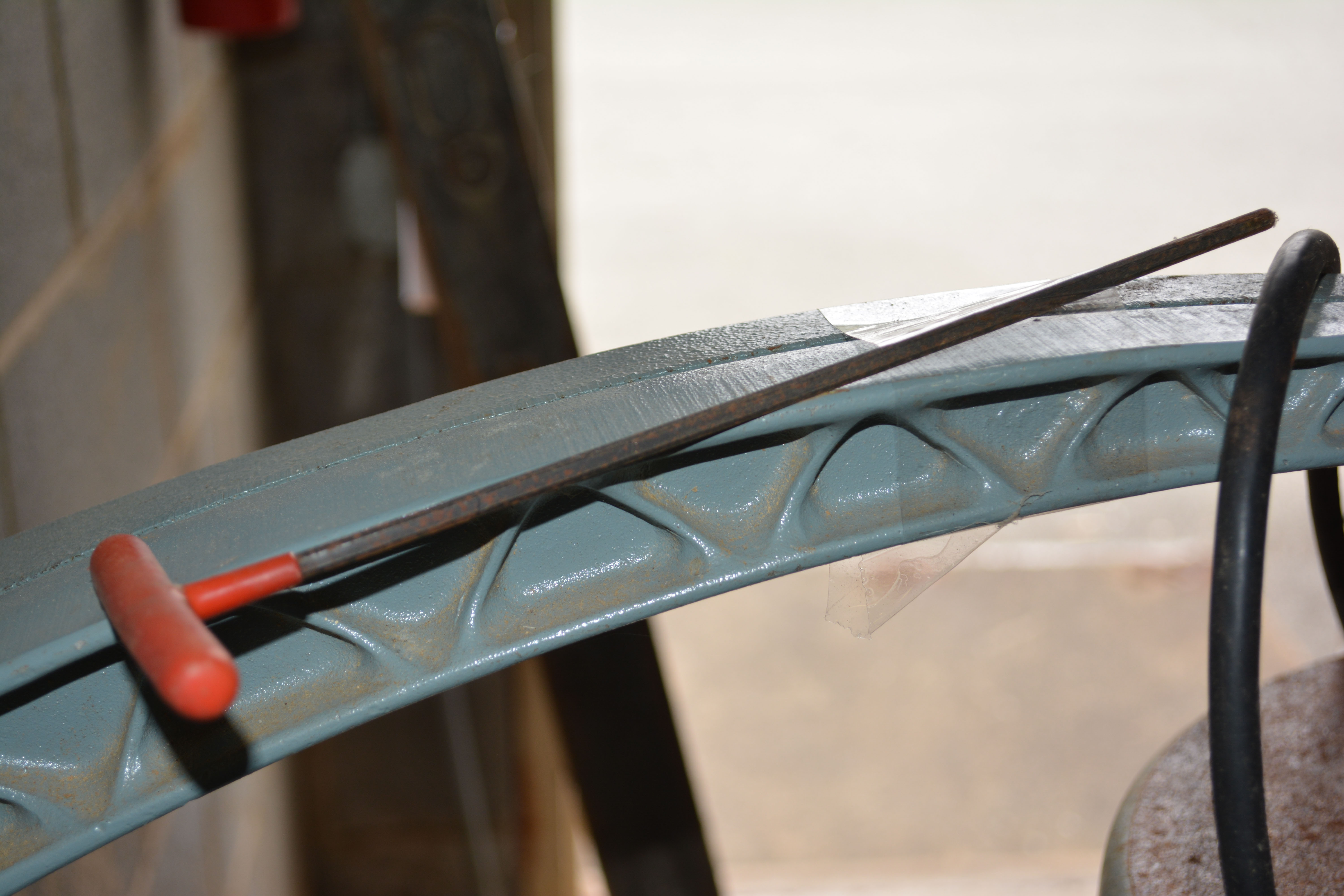 Vintage Delta Scroll Saw on Table