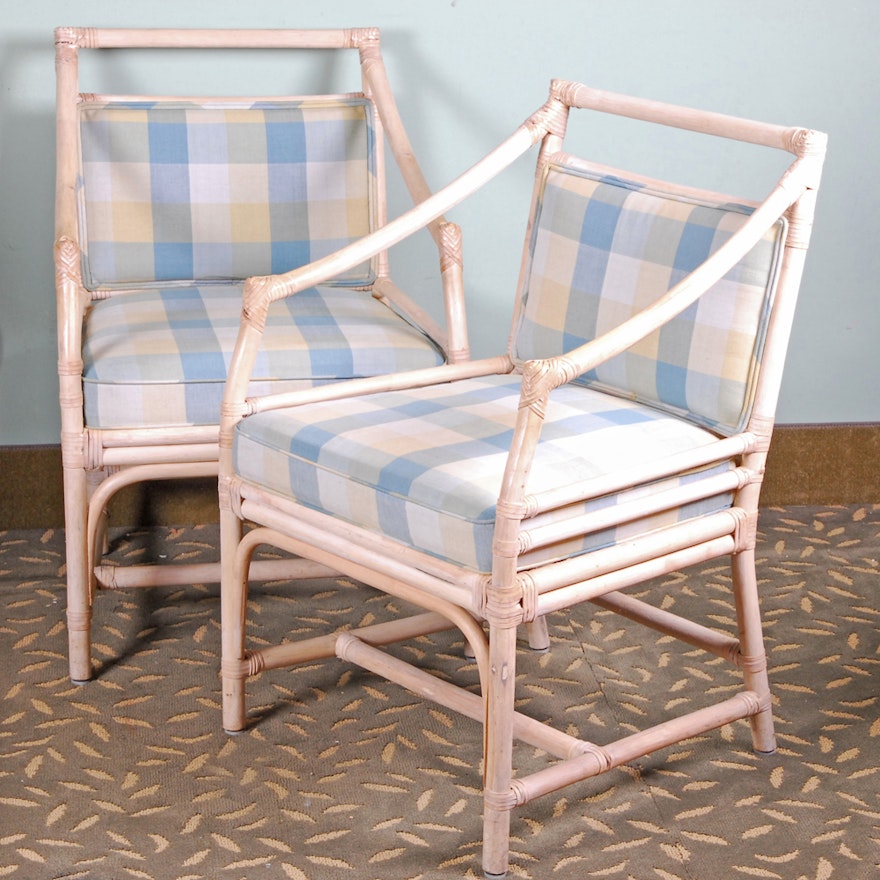 Pair of Rattan Armchairs