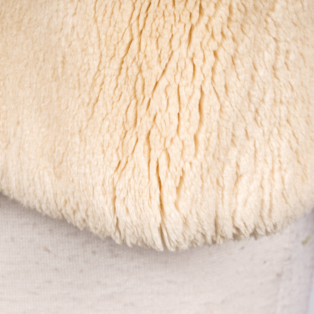 Vintage Beaver Fur Coat with Mink Collar