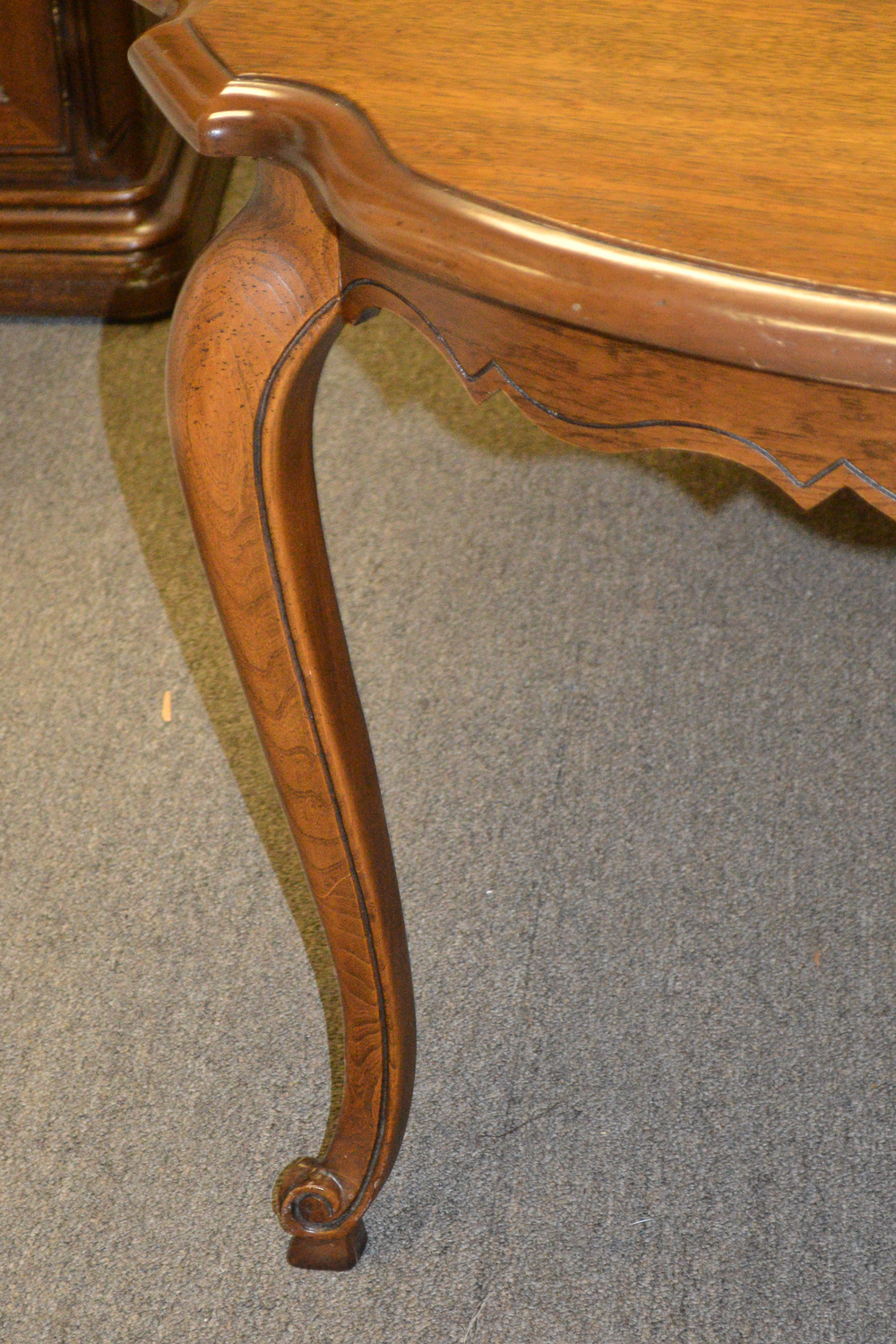 Louis XV Style Dining Table with Extension Leaves