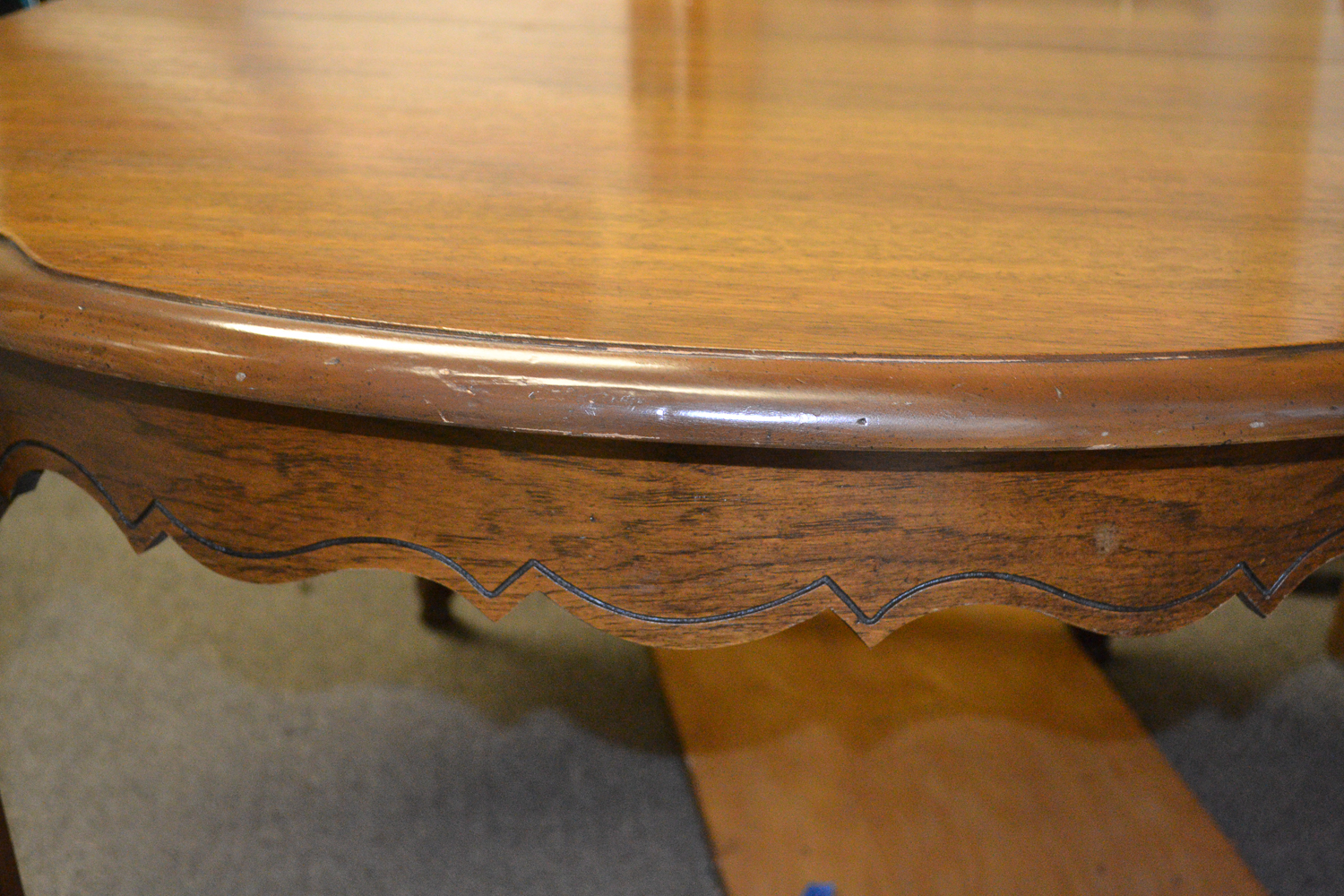 Louis XV Style Dining Table with Extension Leaves