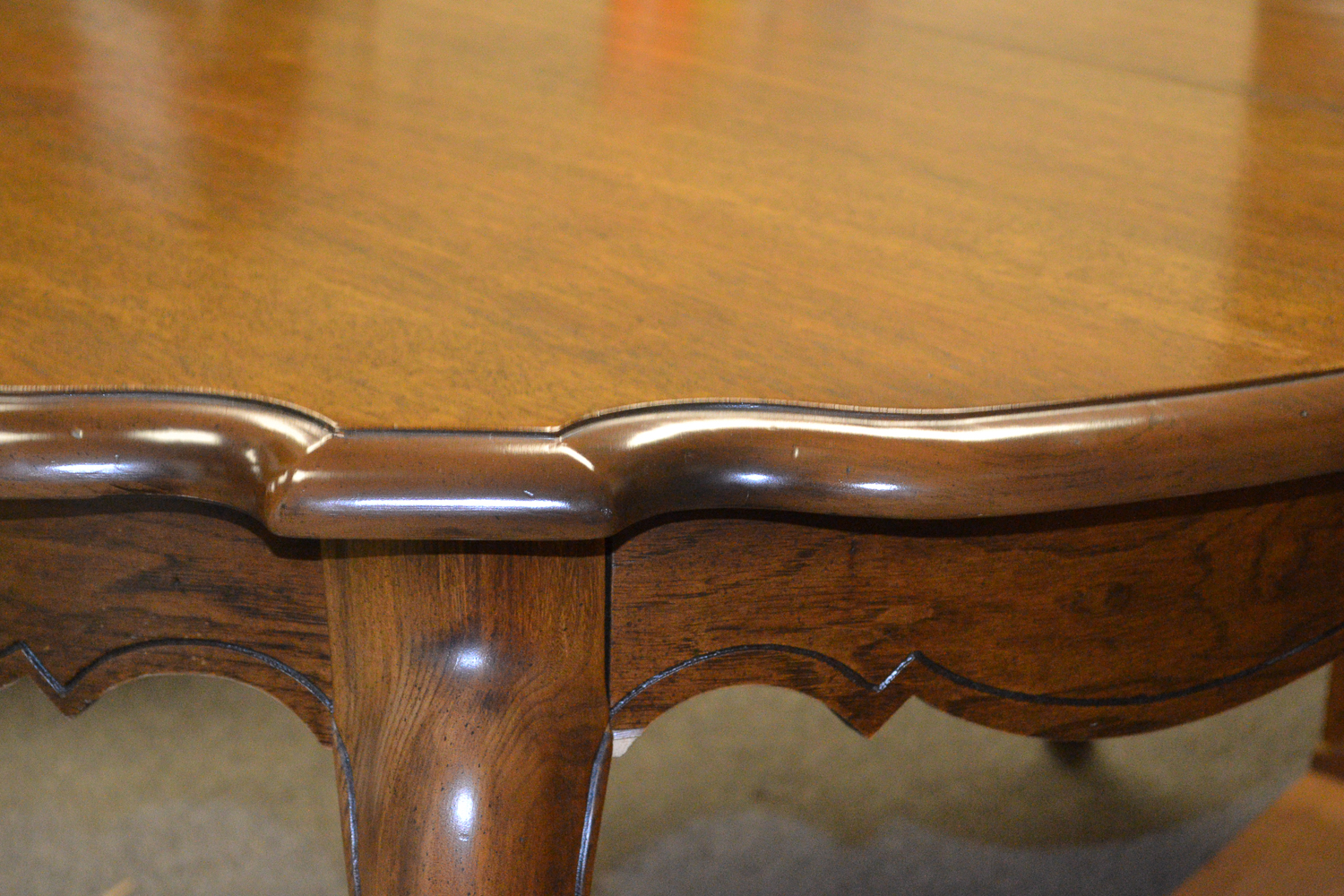 Louis XV Style Dining Table with Extension Leaves