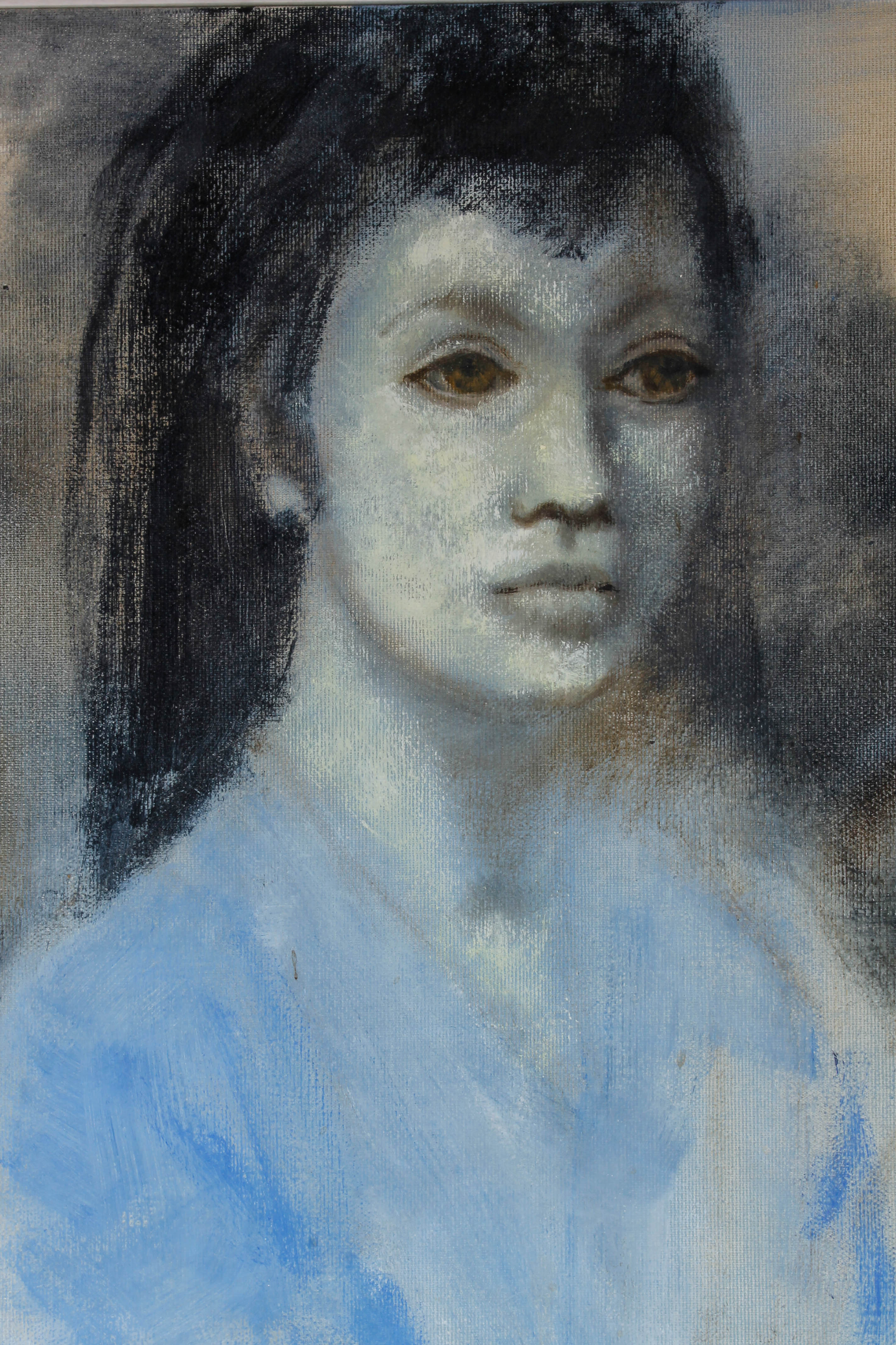 Jeannie Pear "Lonely Crowd" Oil Painting