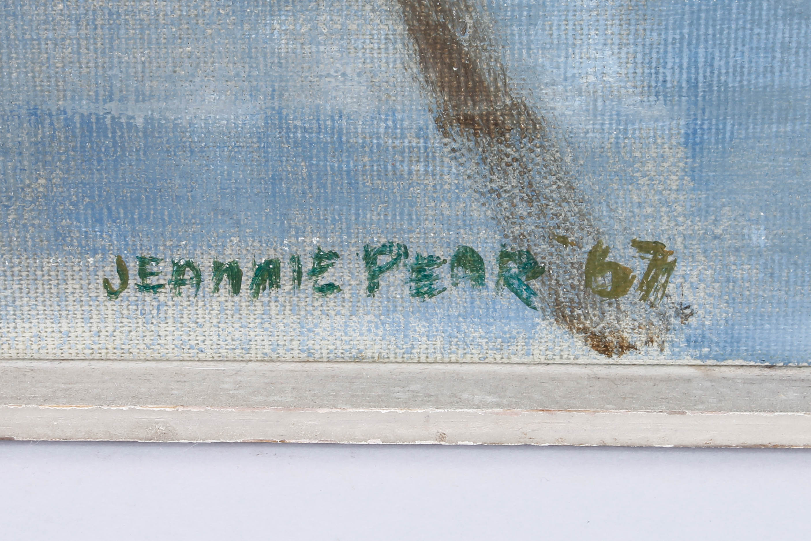 Jeannie Pear "Lonely Crowd" Oil Painting