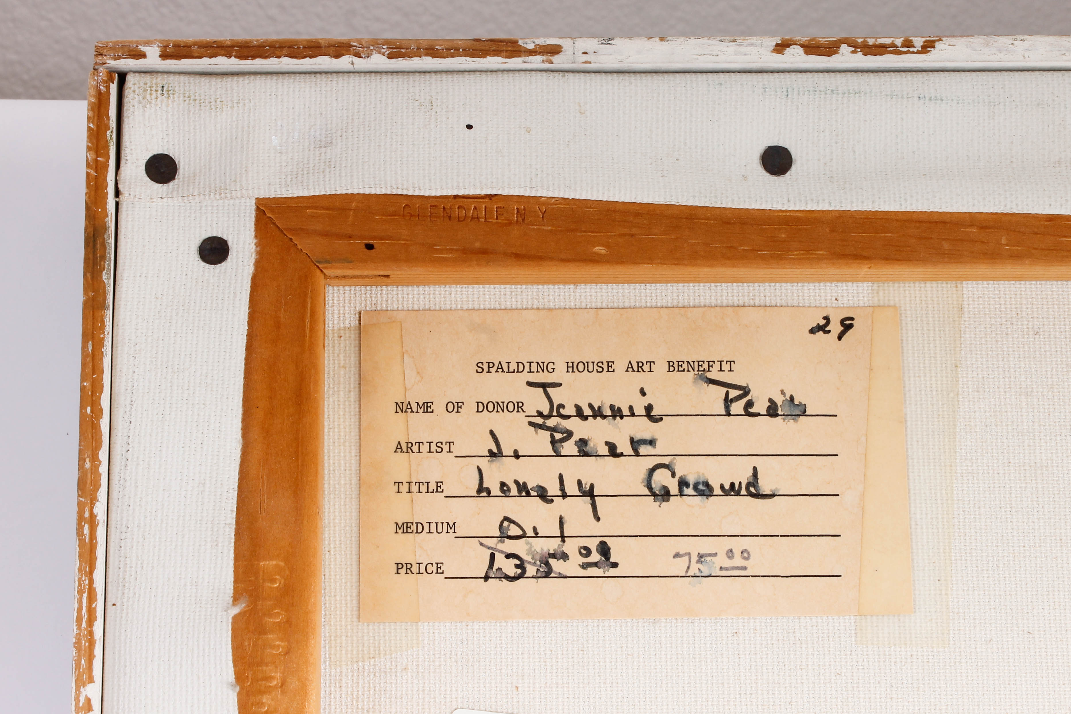 Jeannie Pear "Lonely Crowd" Oil Painting