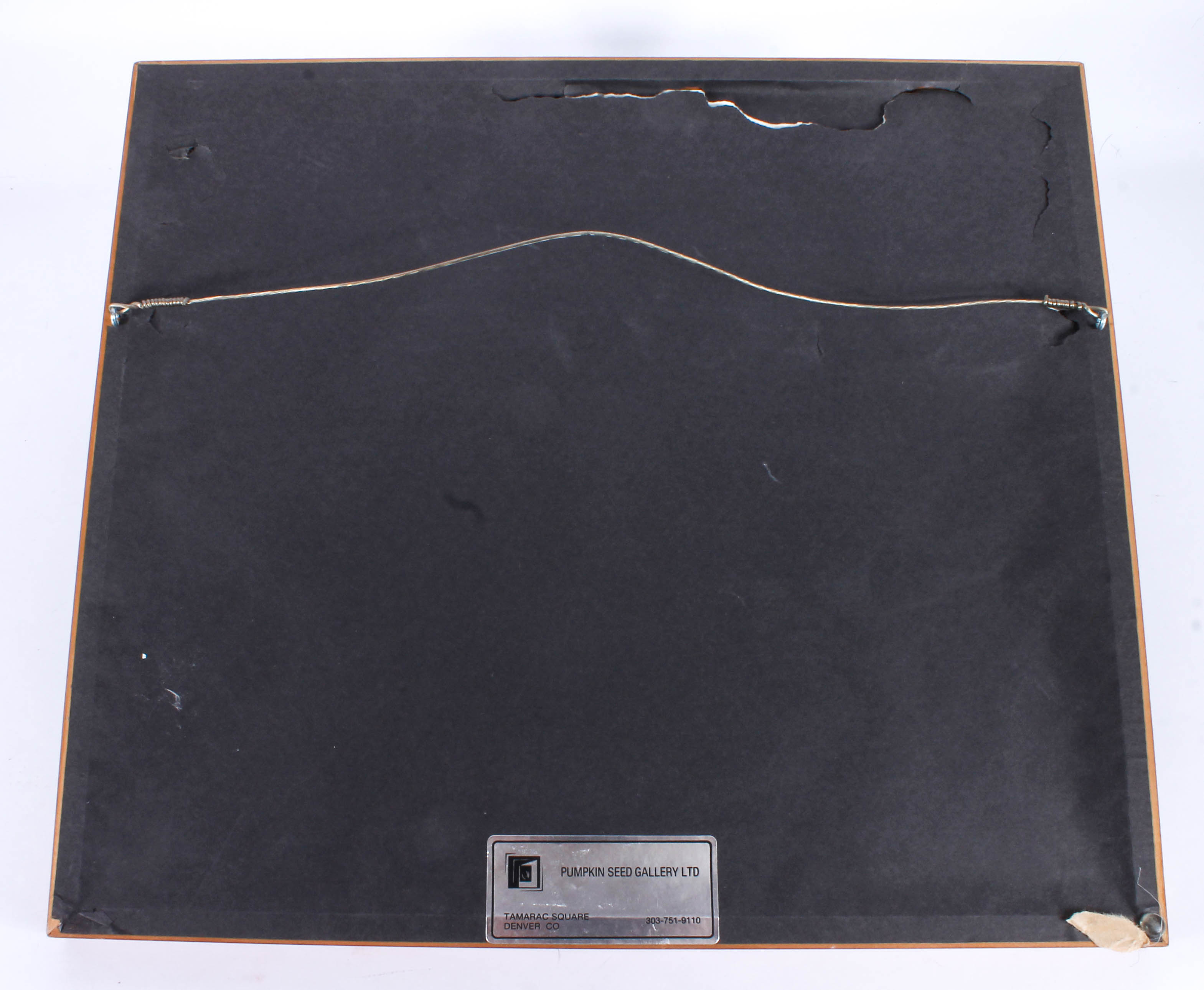 Framed City Scene Watercolor