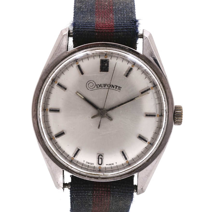 Dufonte Silver Tone Wristwatch