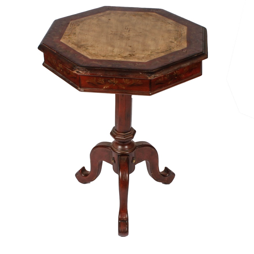 Octagonal Wooden Accent Table