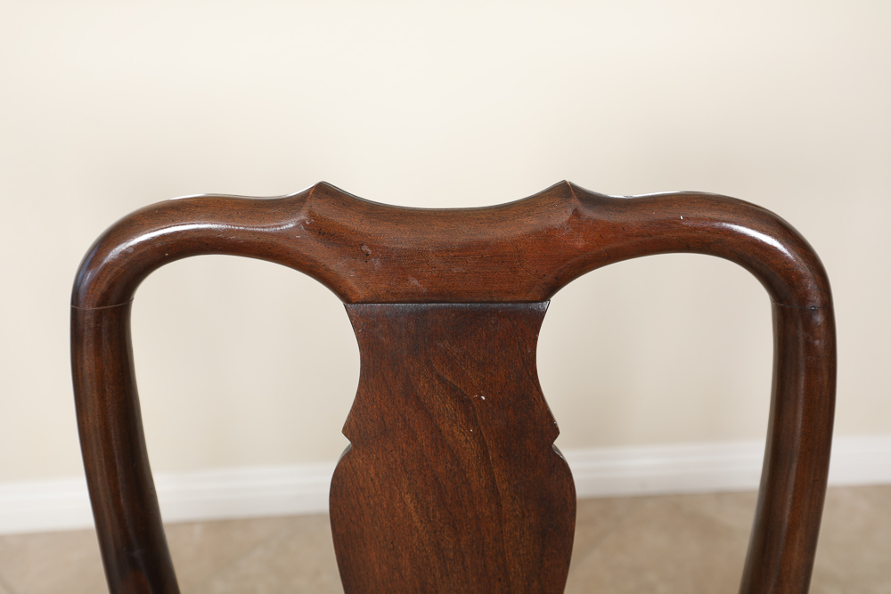 Set of Six Queen Anne Style Dining Chairs by Ethan Allen