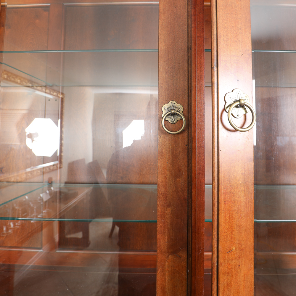 Vintage Ethan Allen Lighted China Cabinet