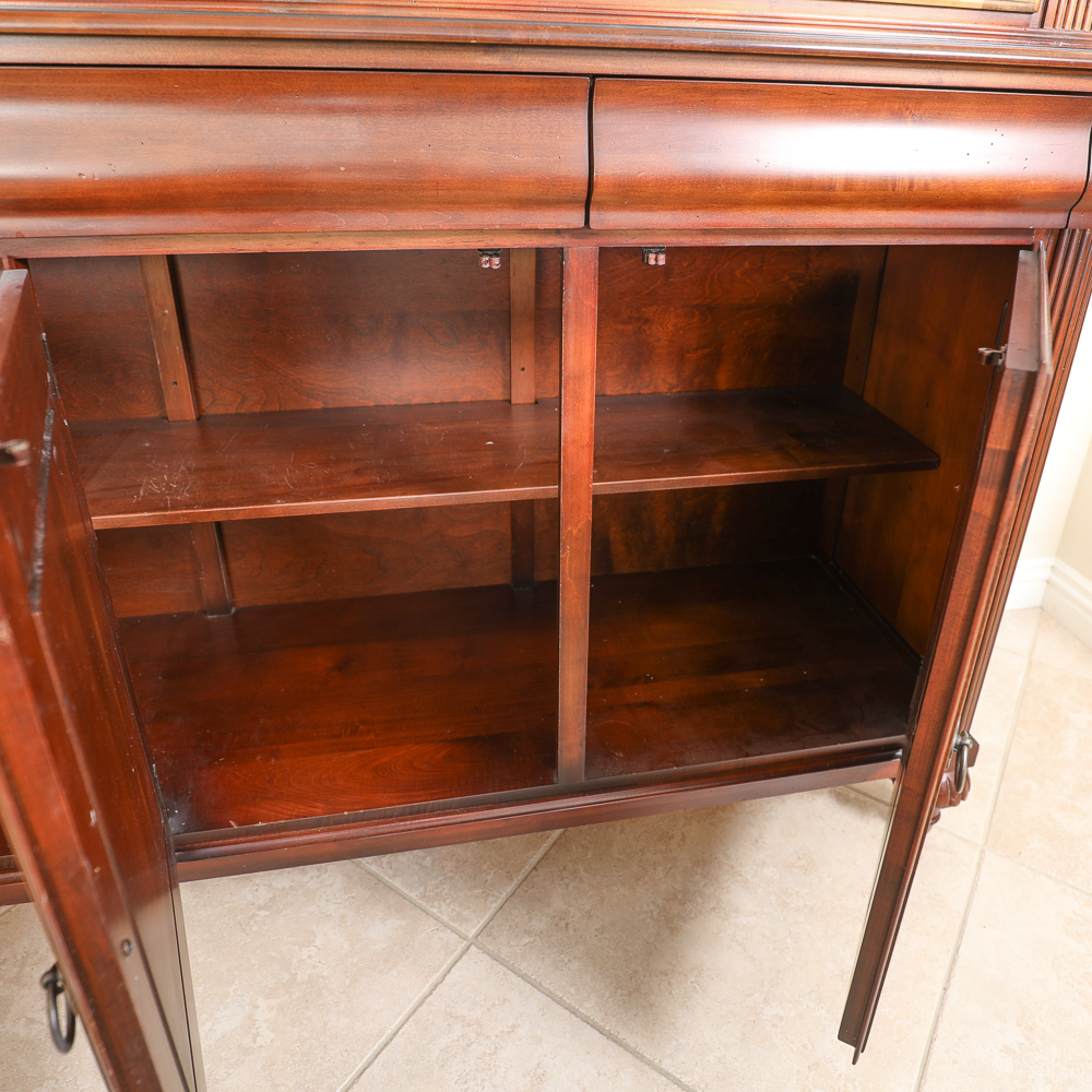 Vintage Ethan Allen Lighted China Cabinet