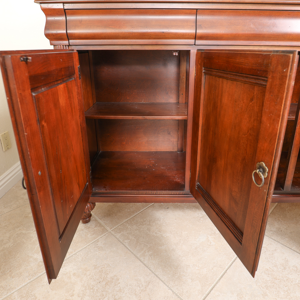 Vintage Ethan Allen Lighted China Cabinet