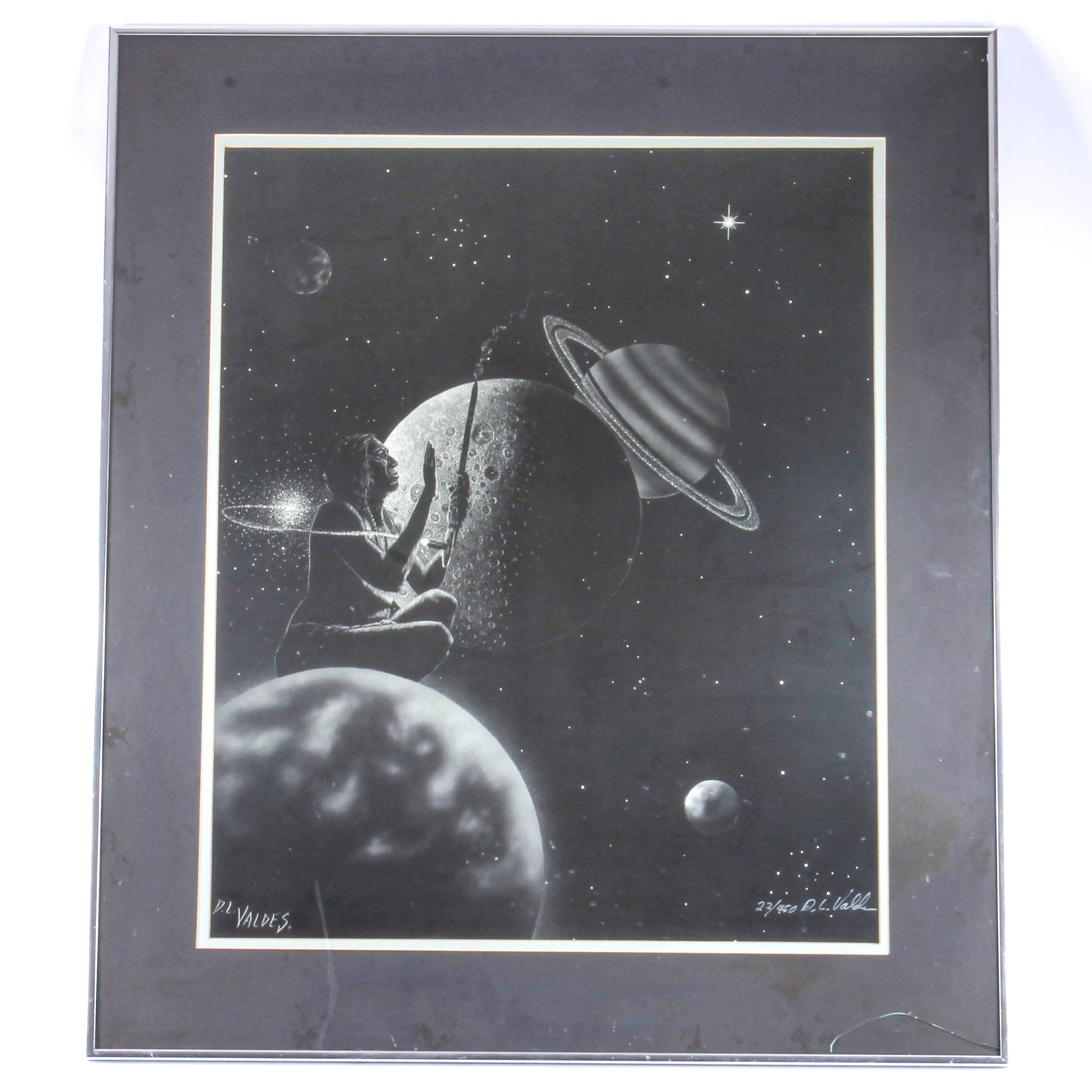 D.L. Valdes Limited Edition Print with Native American Fantasy Theme