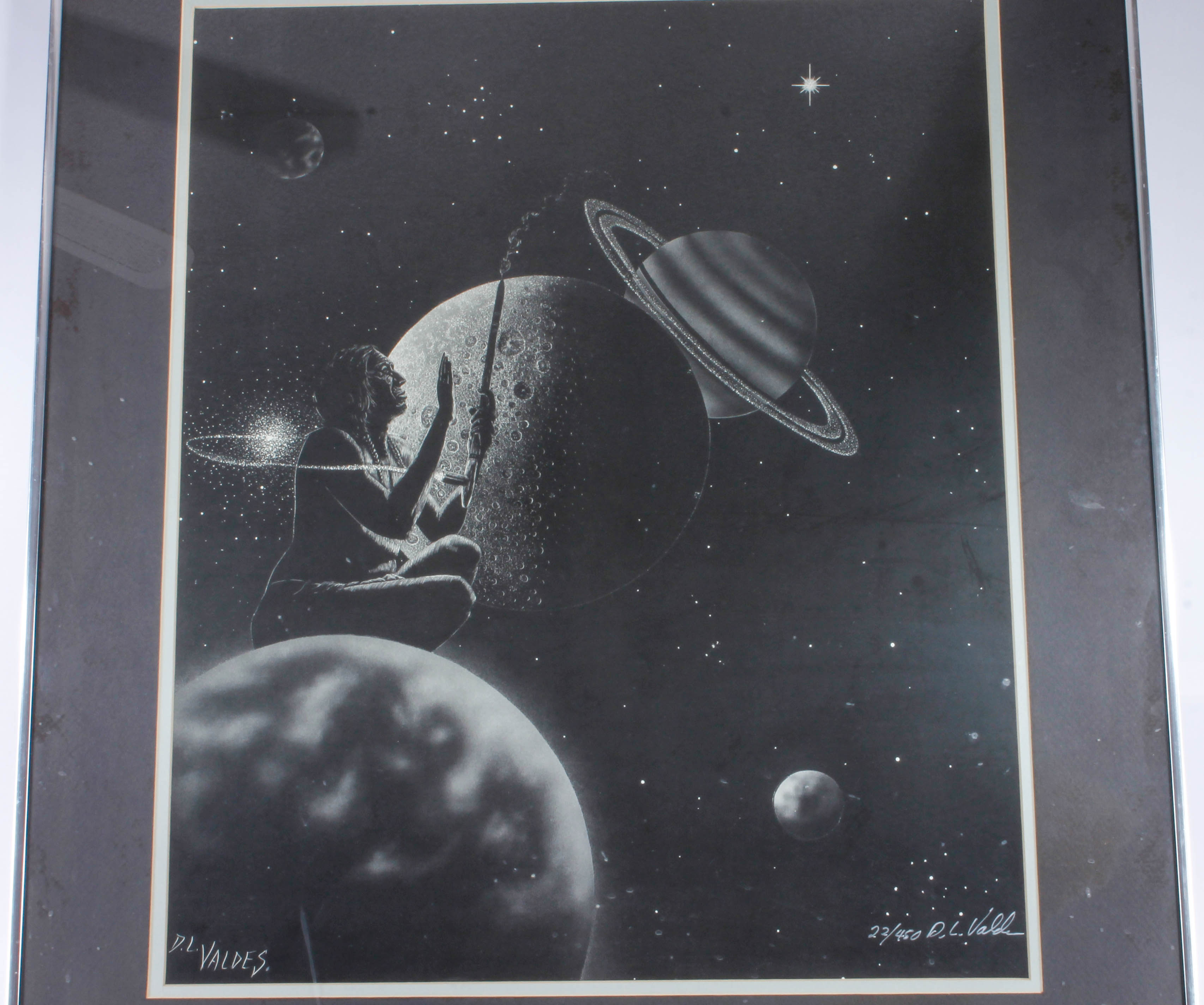 D.L. Valdes Limited Edition Print with Native American Fantasy Theme