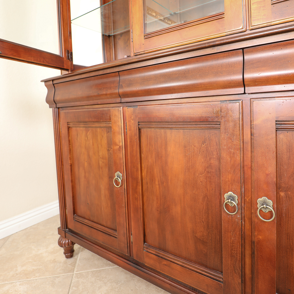 Vintage Ethan Allen Lighted China Cabinet