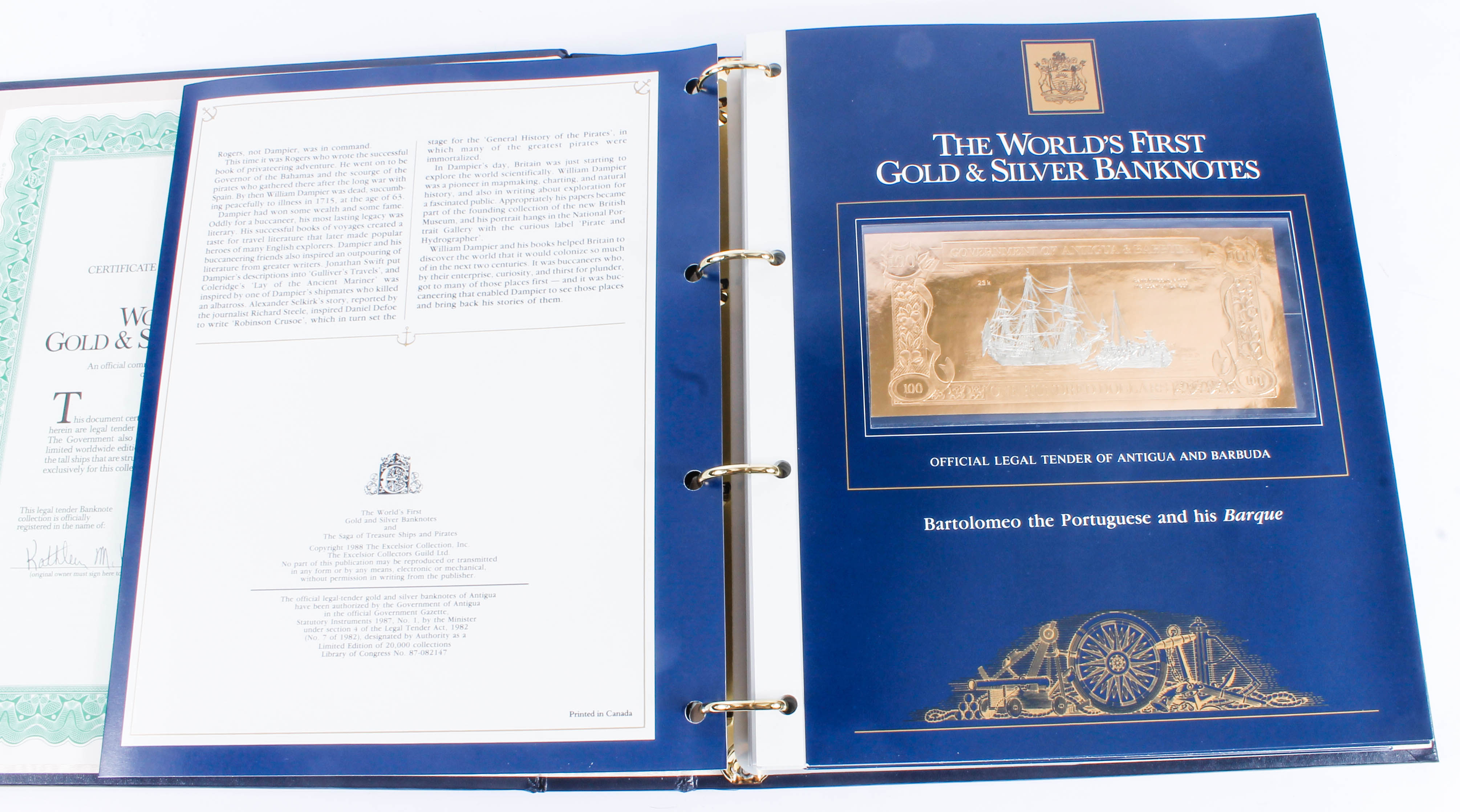 Gold and Silver Banknote Collection