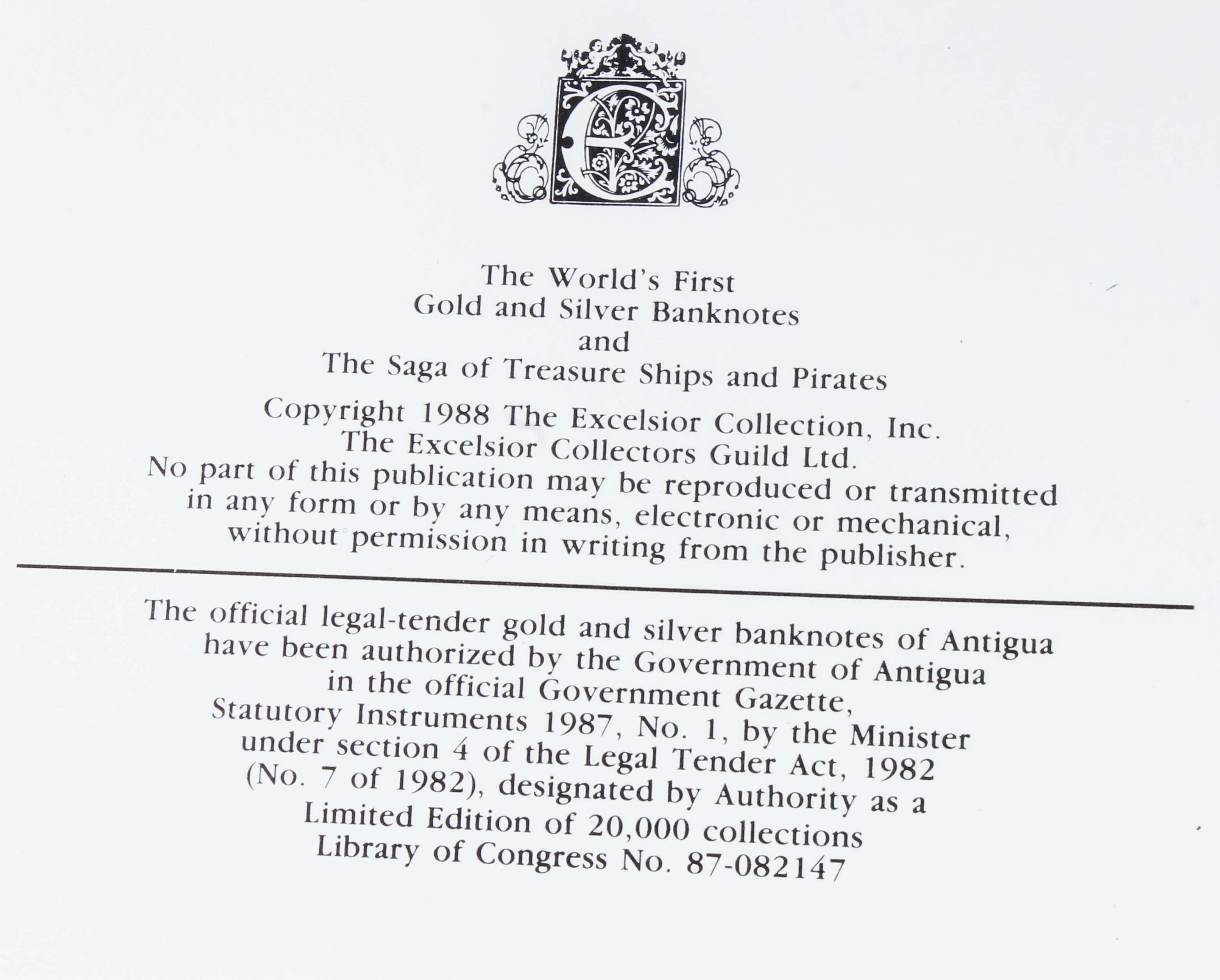 Gold and Silver Banknote Collection