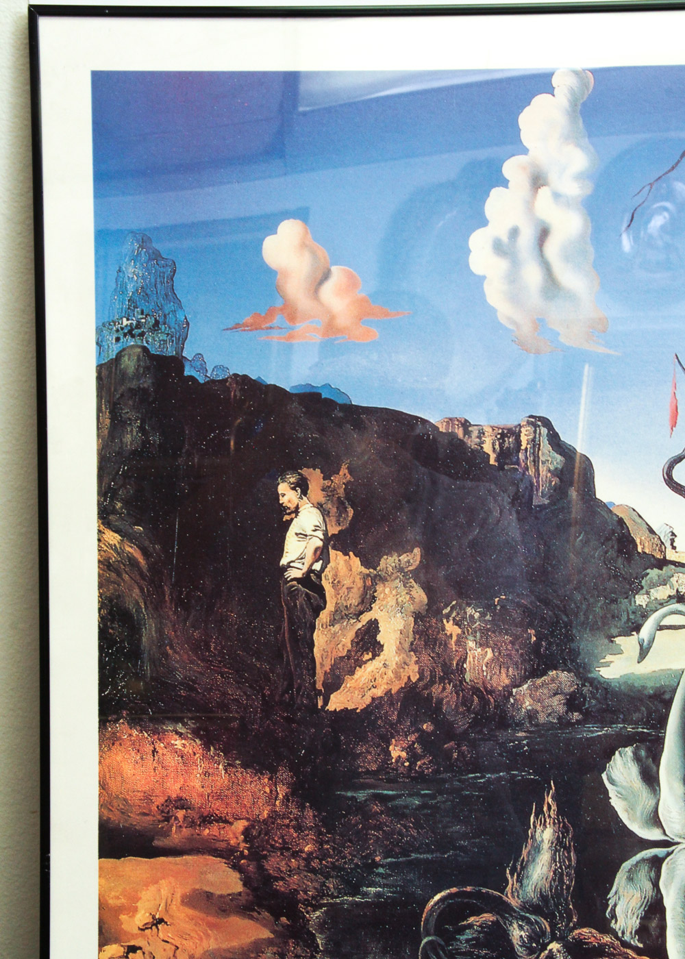 Offset Lithograph Poster After "Swans Reflecting Elephants" by Salvador Dali