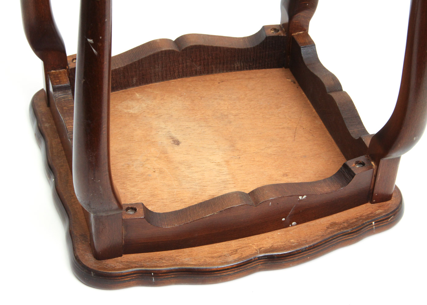 Queen Anne Style Nesting Tables with Marquetry Tops