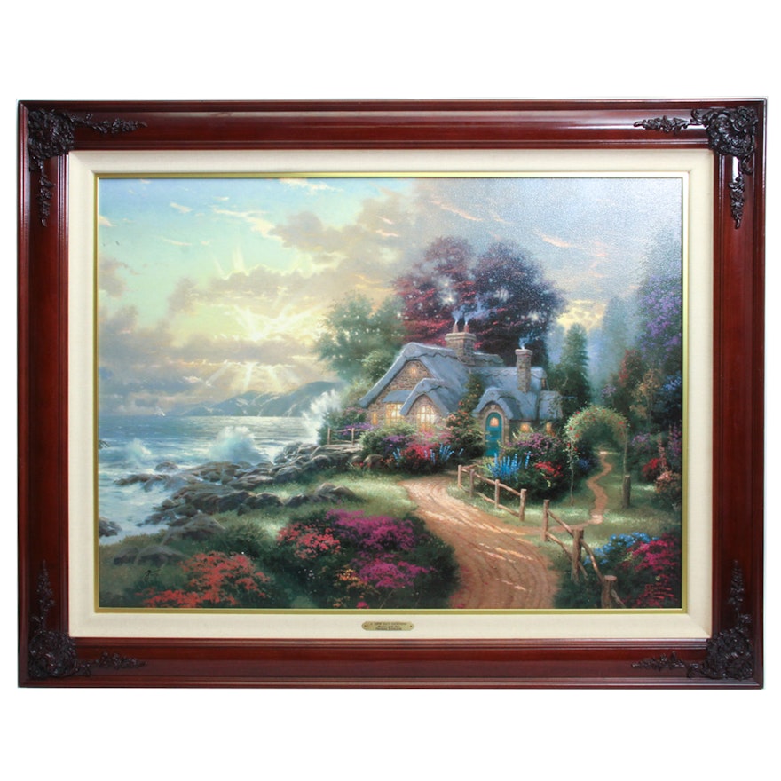 Limited Edition Offset Lithograph After Thomas Kinkade "A New Day Dawning"