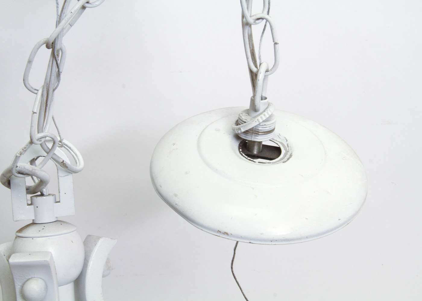 Contemporary White Chandelier