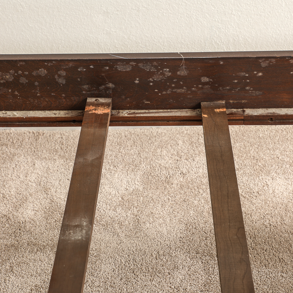 Ethan Allen King Rice Carved Poster Bed Georgian Court with Cherry Finish