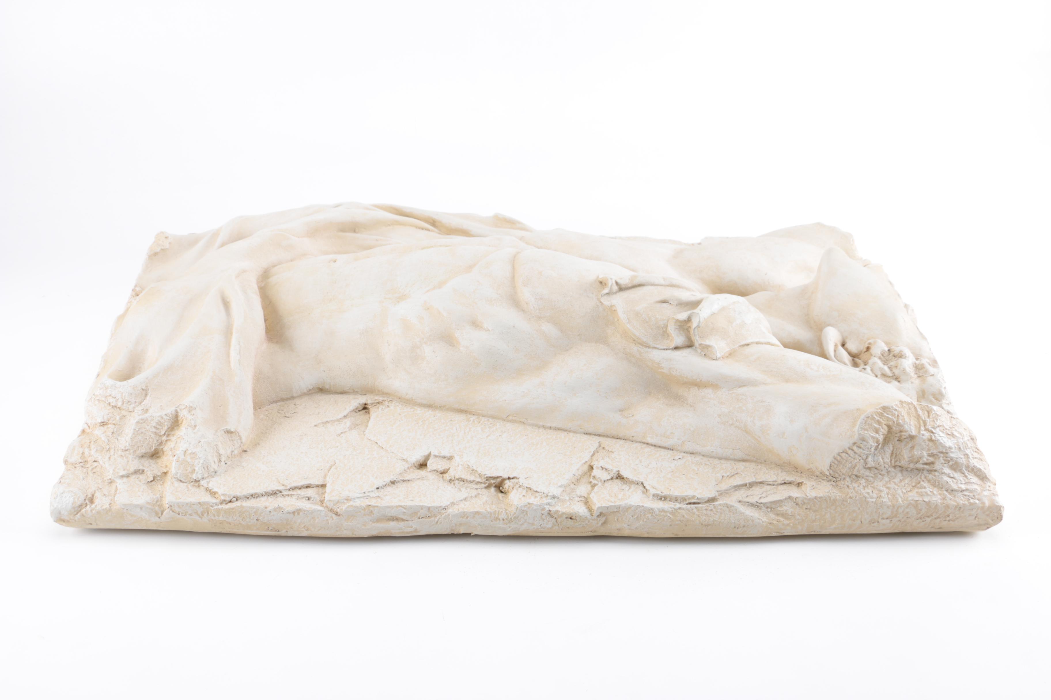 Plaster Cast of a Mans Torso Wall Decor