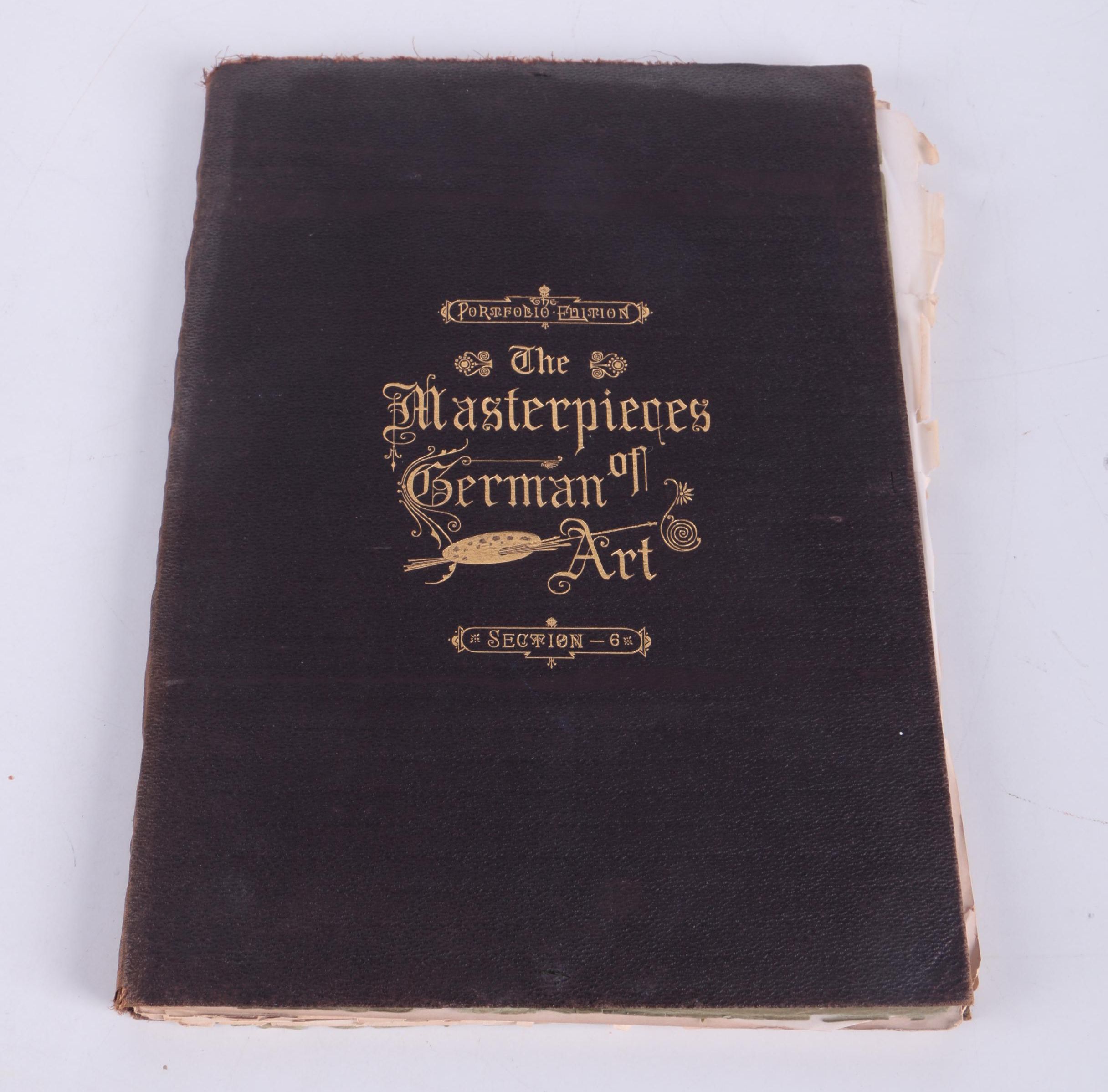 1884 "The Masterpieces of German Art Illustrated: Portfolio Edition" Sections