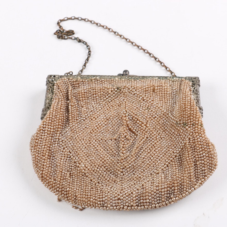 Semi-Antique Beaded Evening Bag