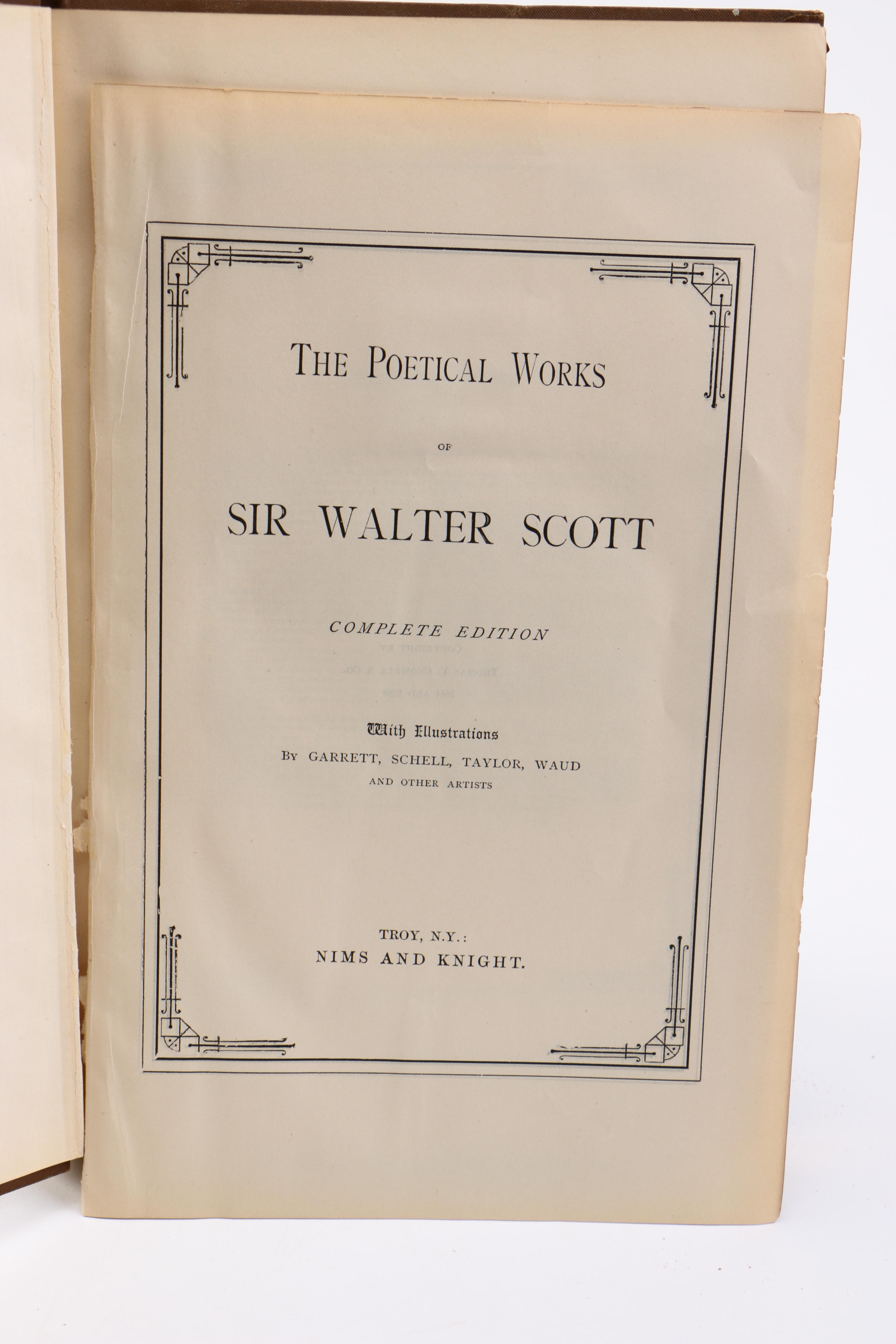 Assorted Antique Poetry Books