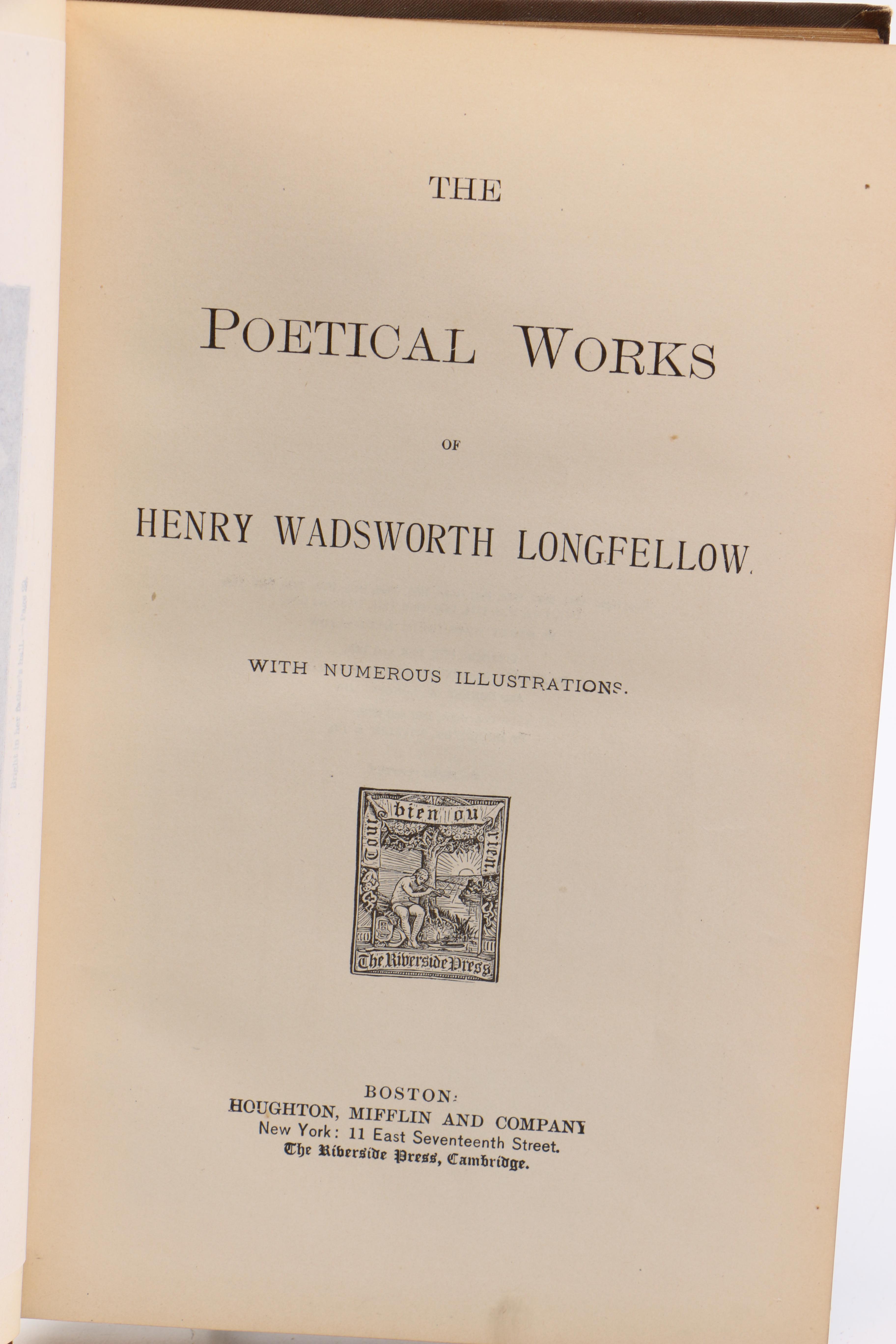 Assorted Antique Poetry Books