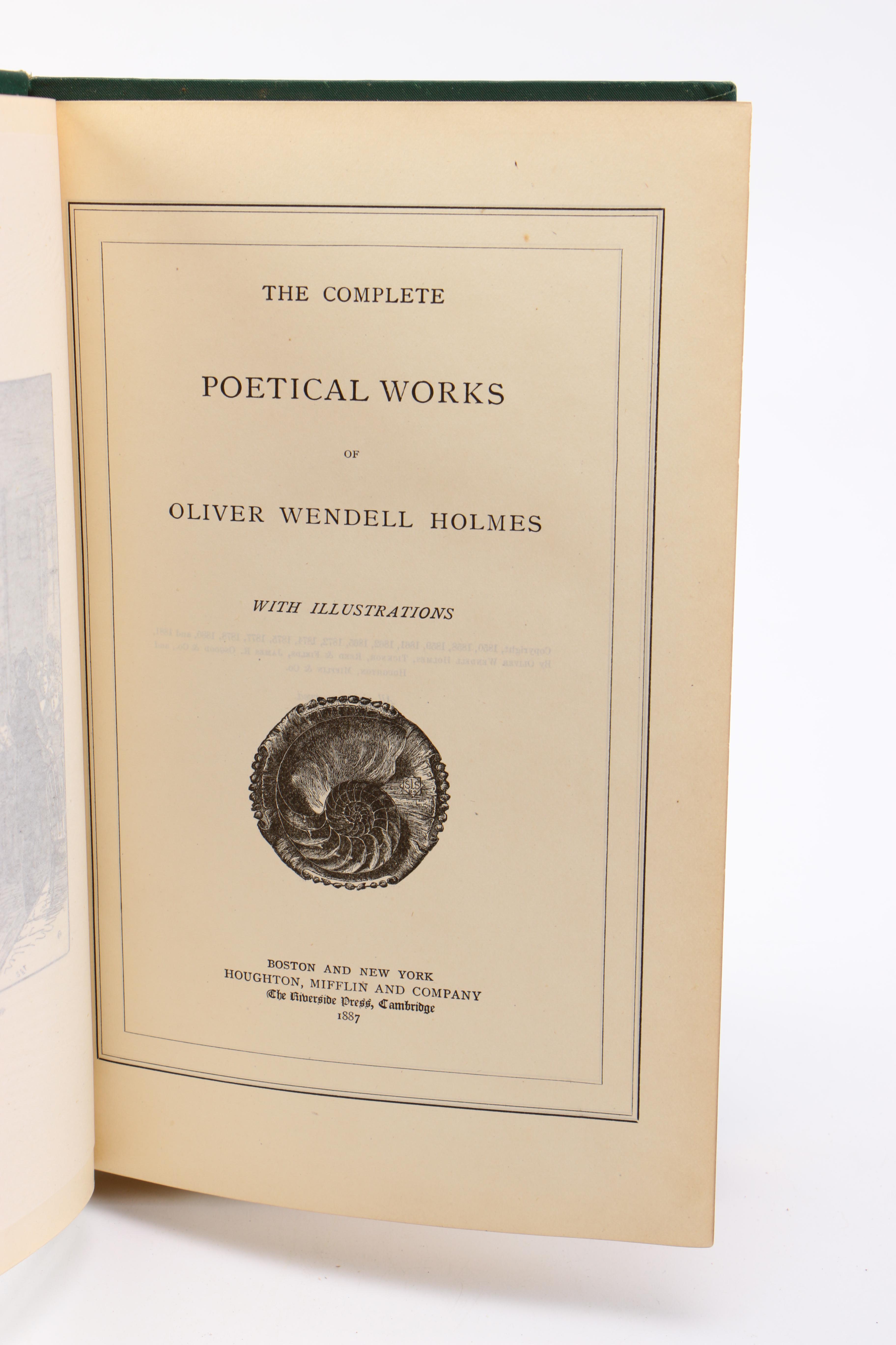 Assorted Antique Poetry Books