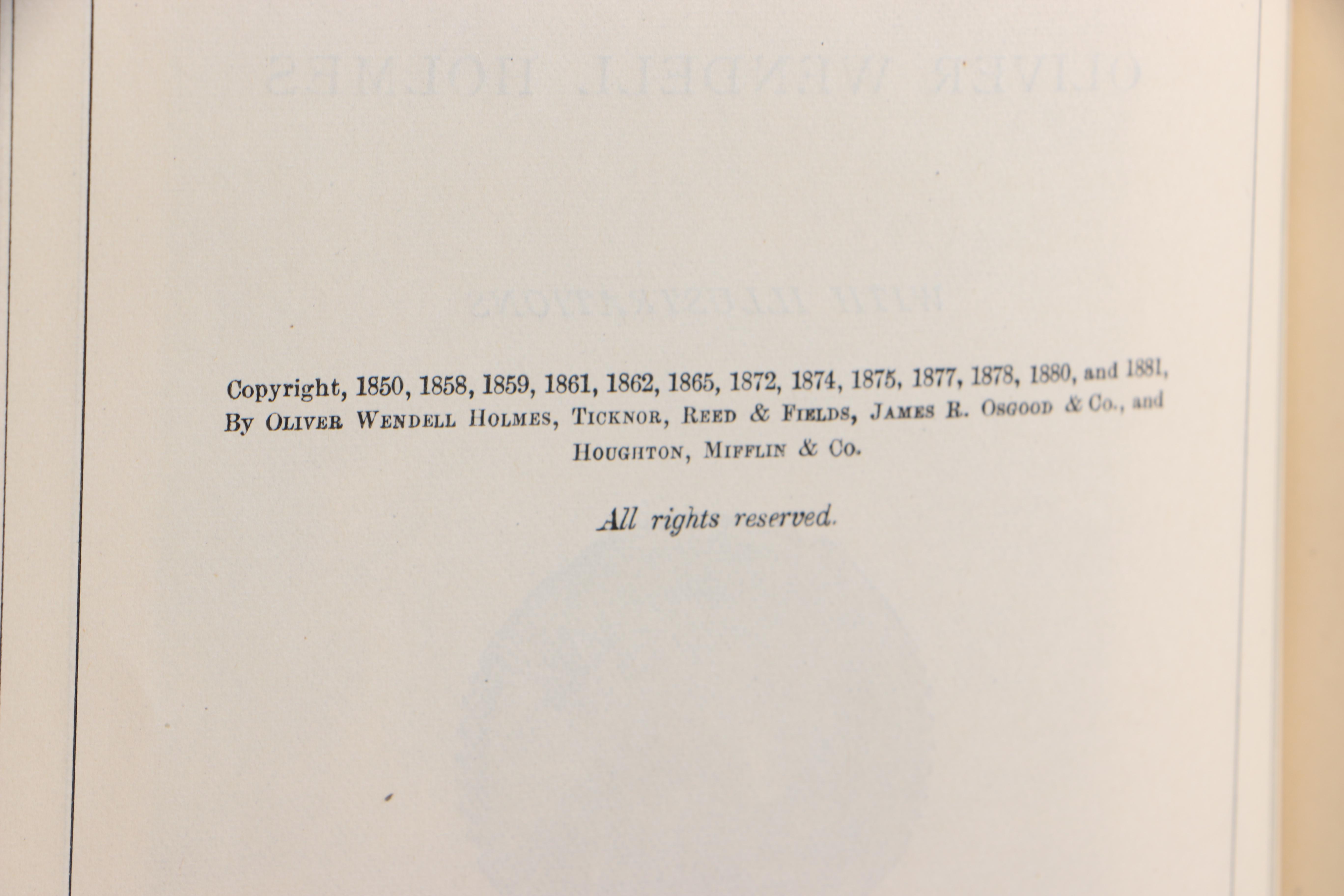 Assorted Antique Poetry Books