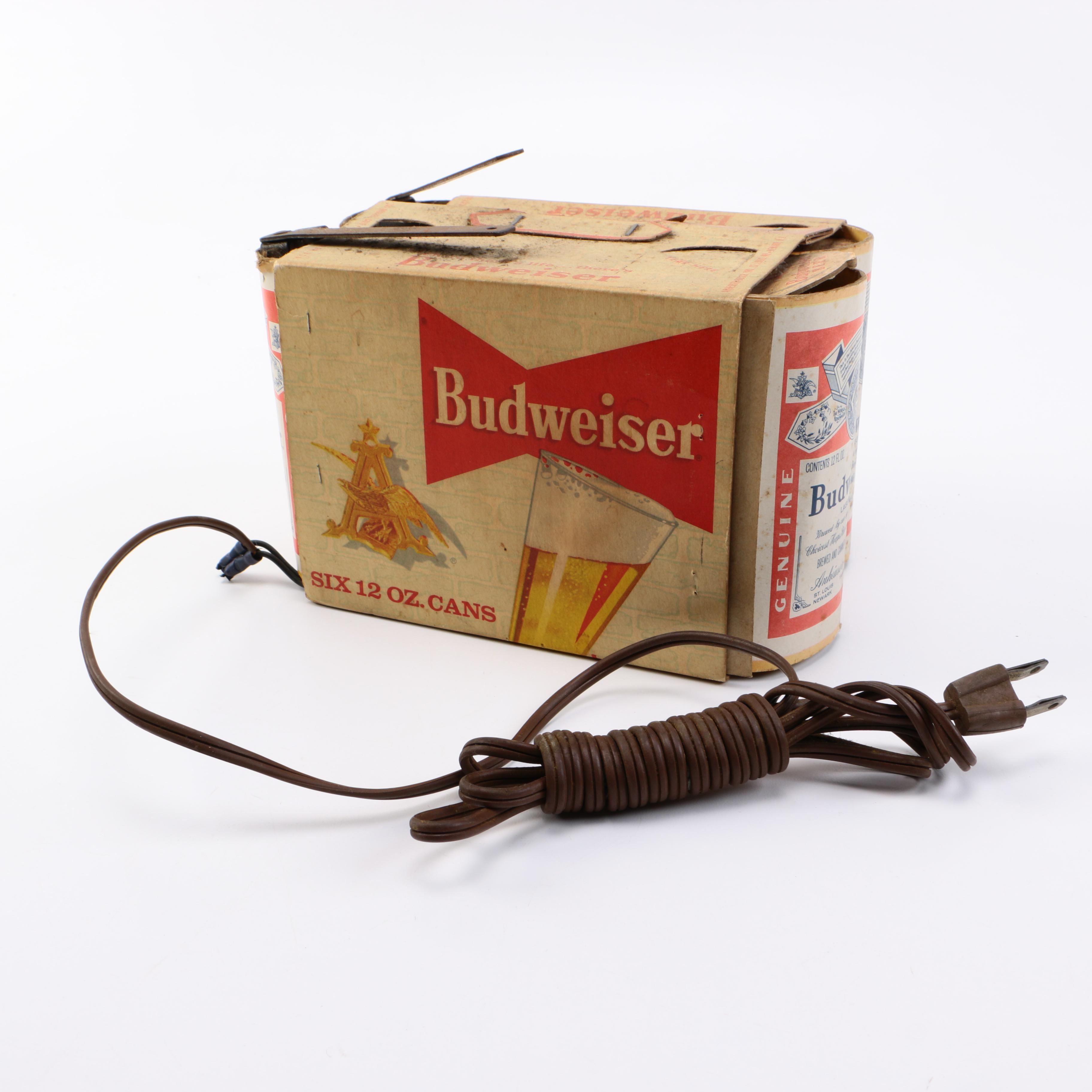 Vintage Budweiser Six-Pack Lamp