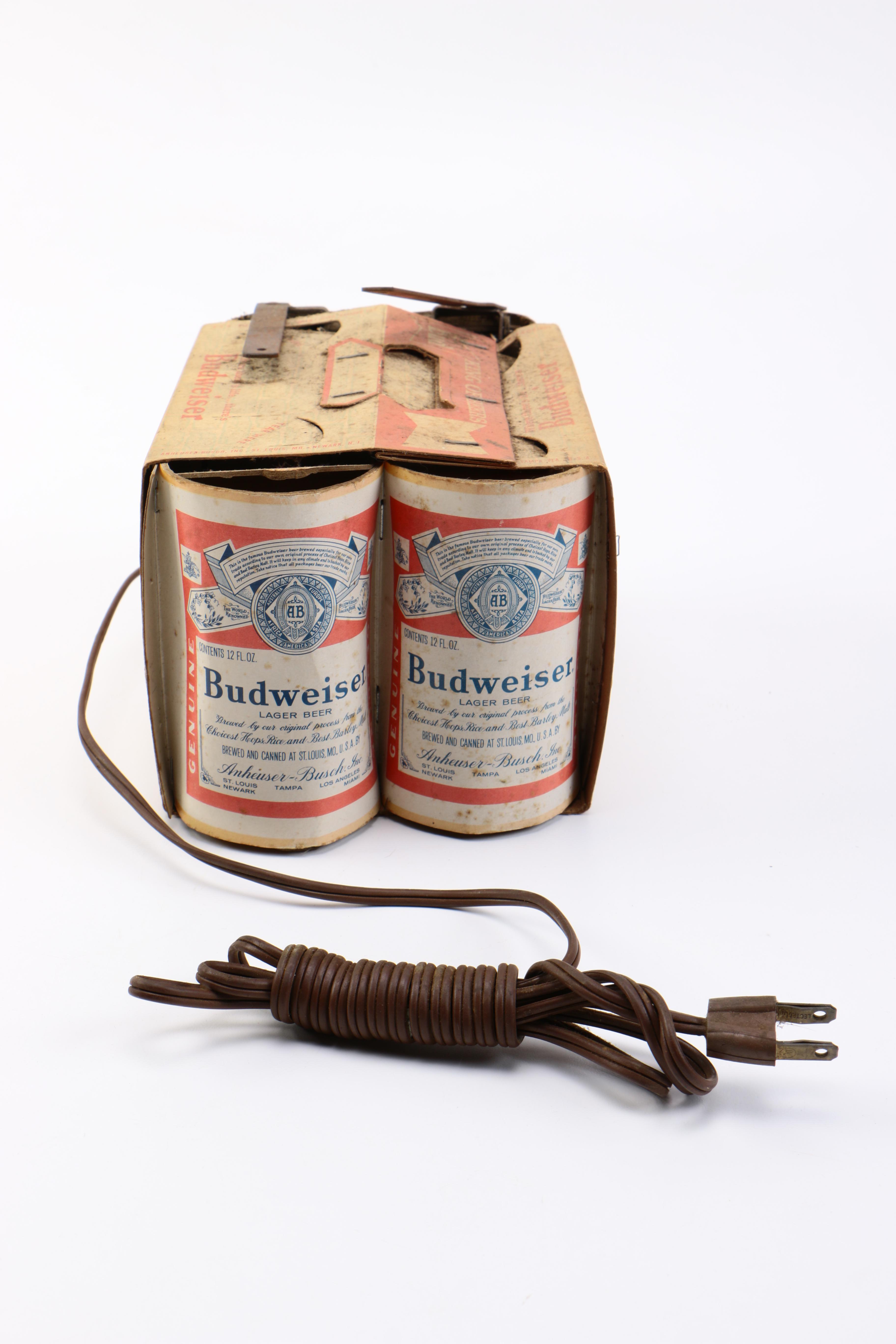 Vintage Budweiser Six-Pack Lamp