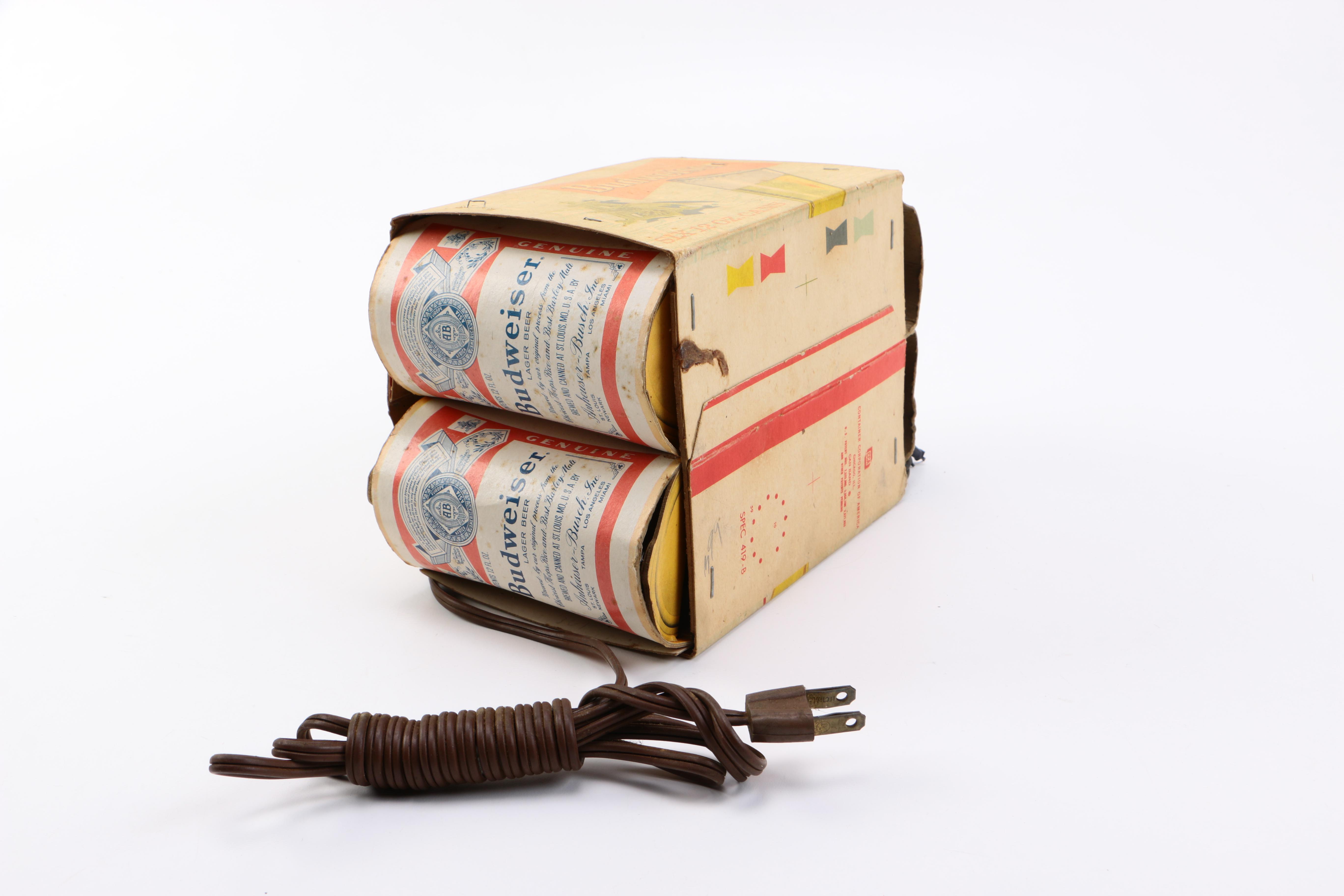 Vintage Budweiser Six-Pack Lamp