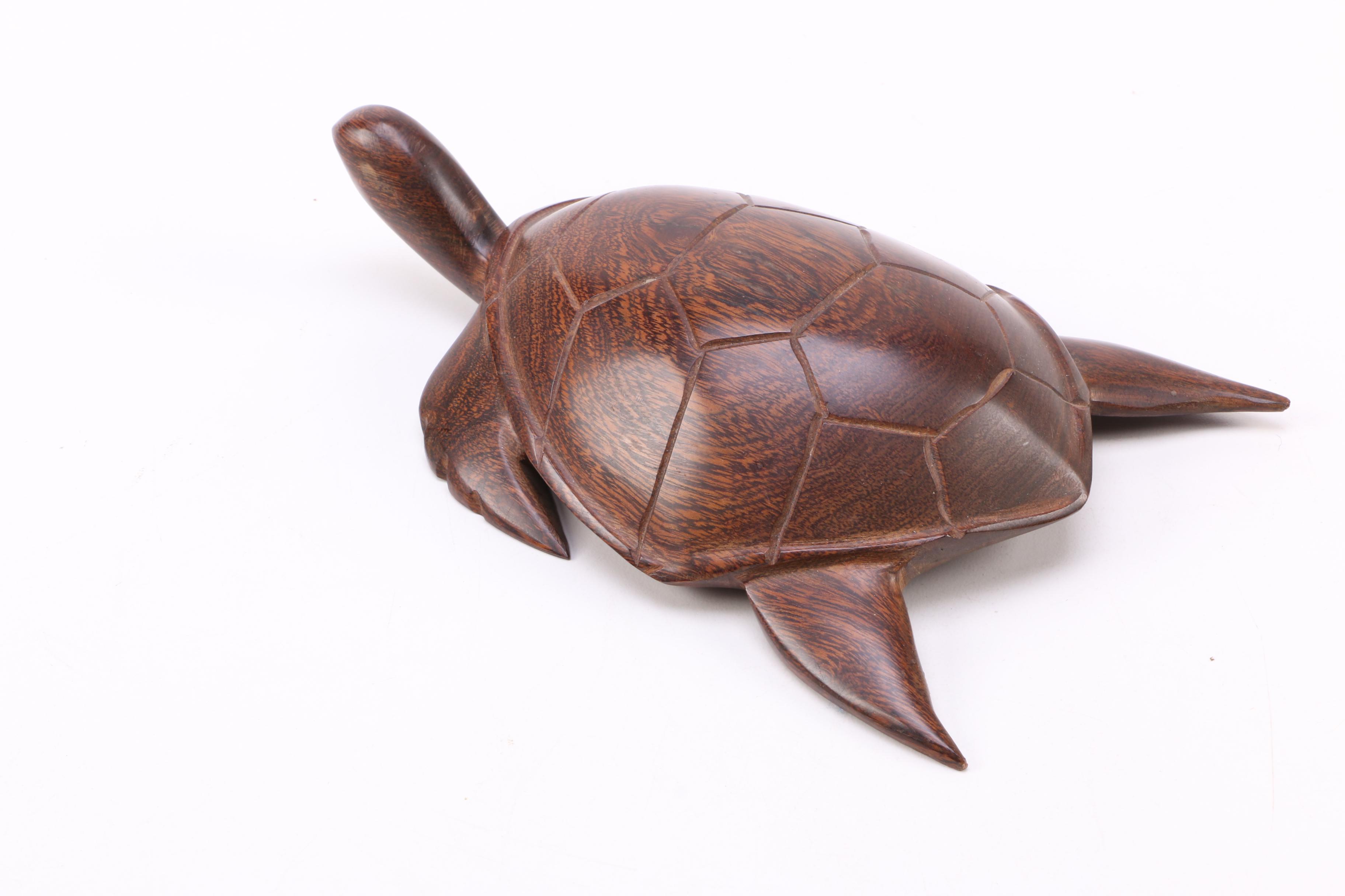 Wooden Animal Figurines with Serving Pieces from the Philippines