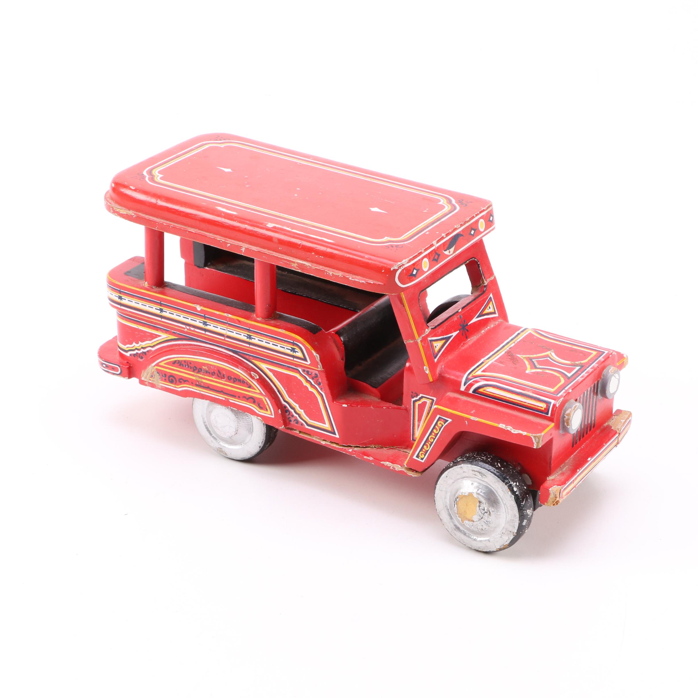 1960s Wooden Philippine Jeepney