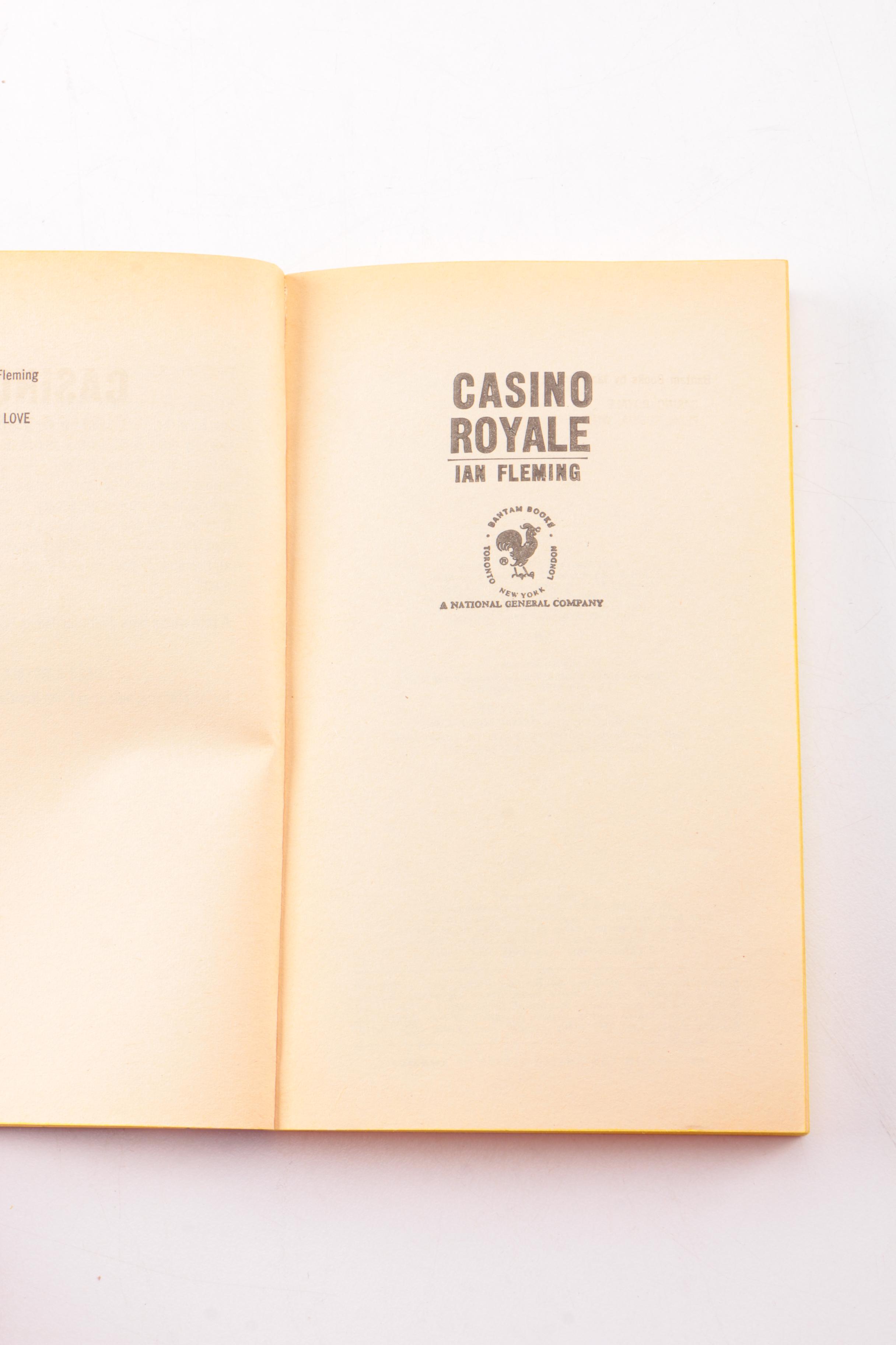 1970s Paperback Edition of James Bond Book "Casino Royale"