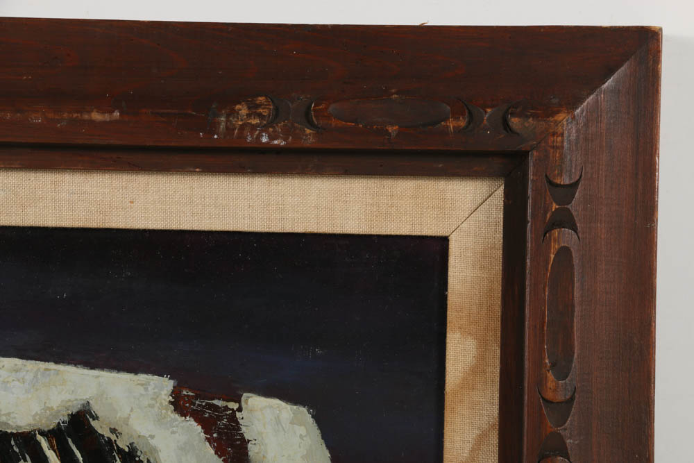 Jeanne G. Keck Oil Painting on Board "To be Repaired"