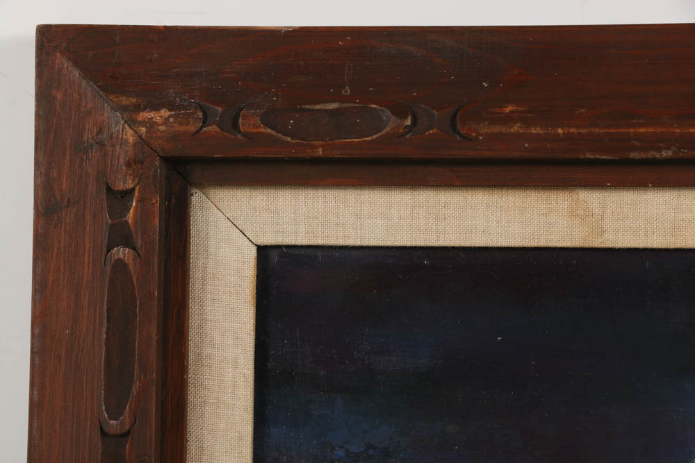 Jeanne G. Keck Oil Painting on Board "To be Repaired"